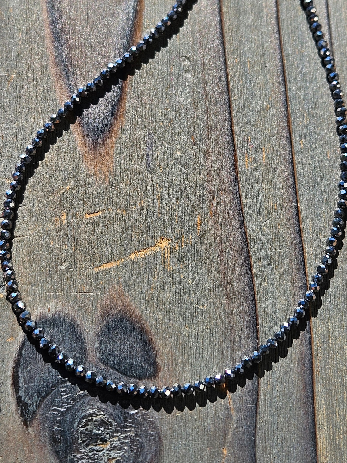 Hematite Chain Necklace, 16in