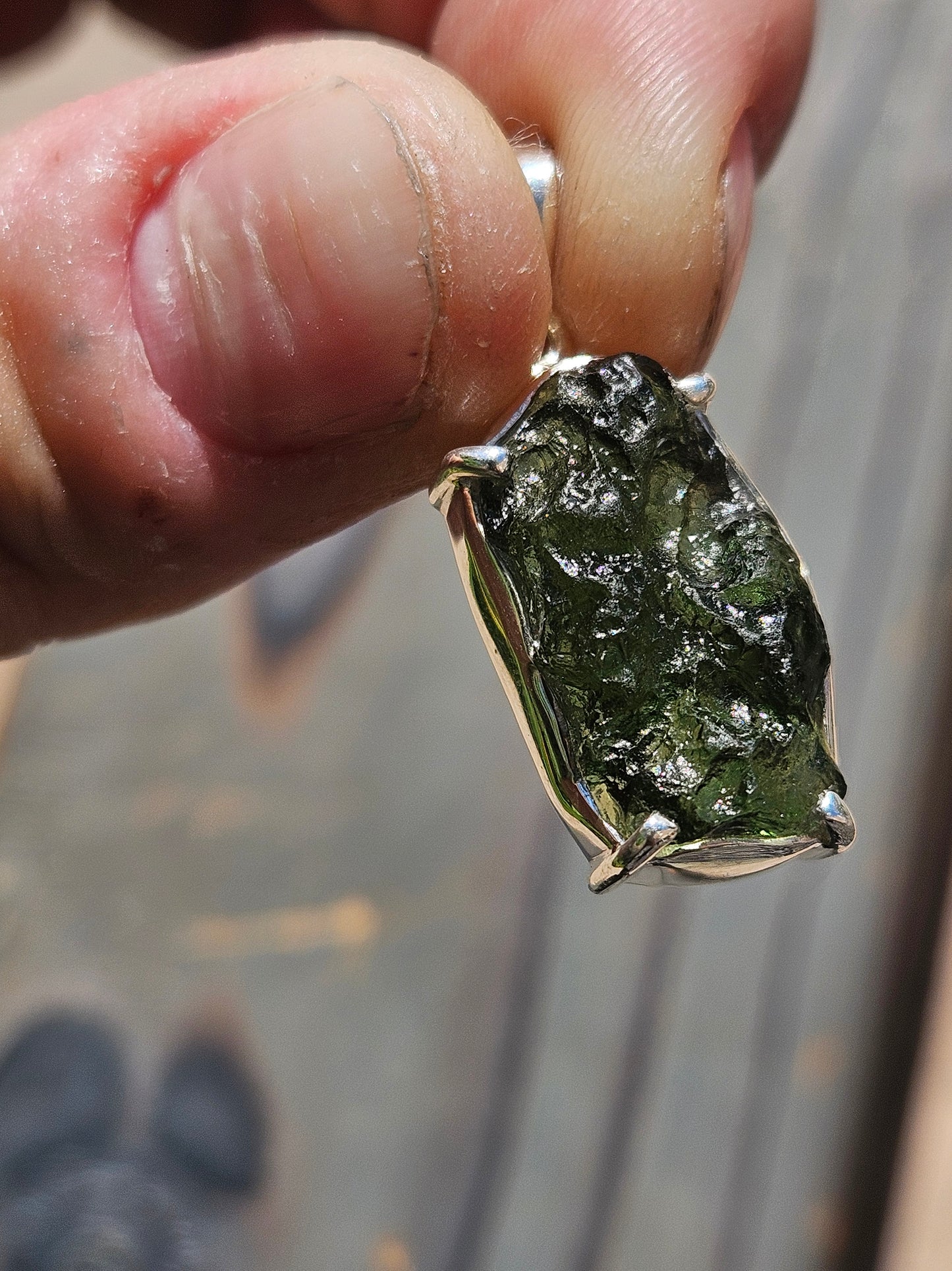 Moldavite Pendant