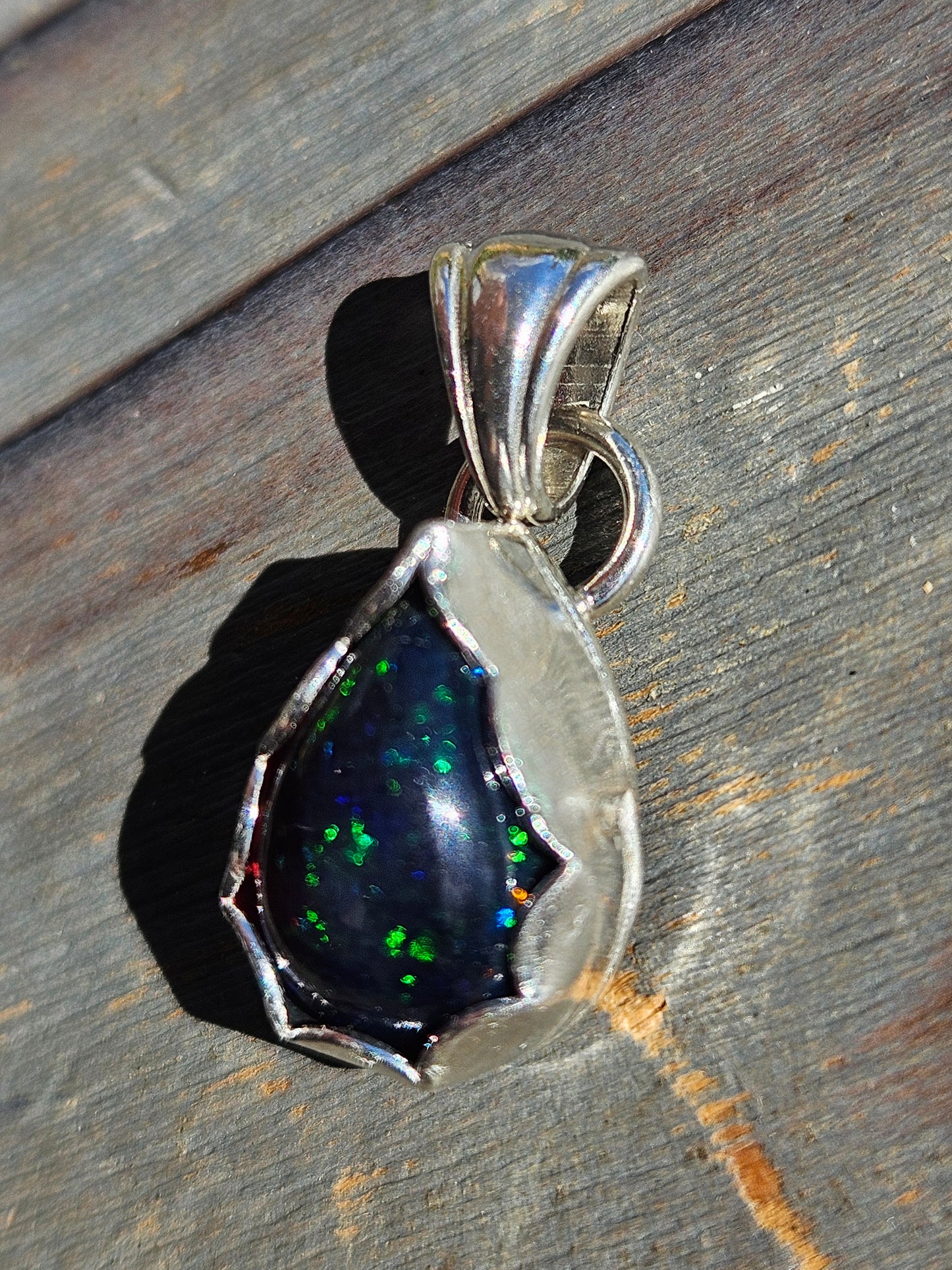 Smoke Ethiopian Opal Pendant