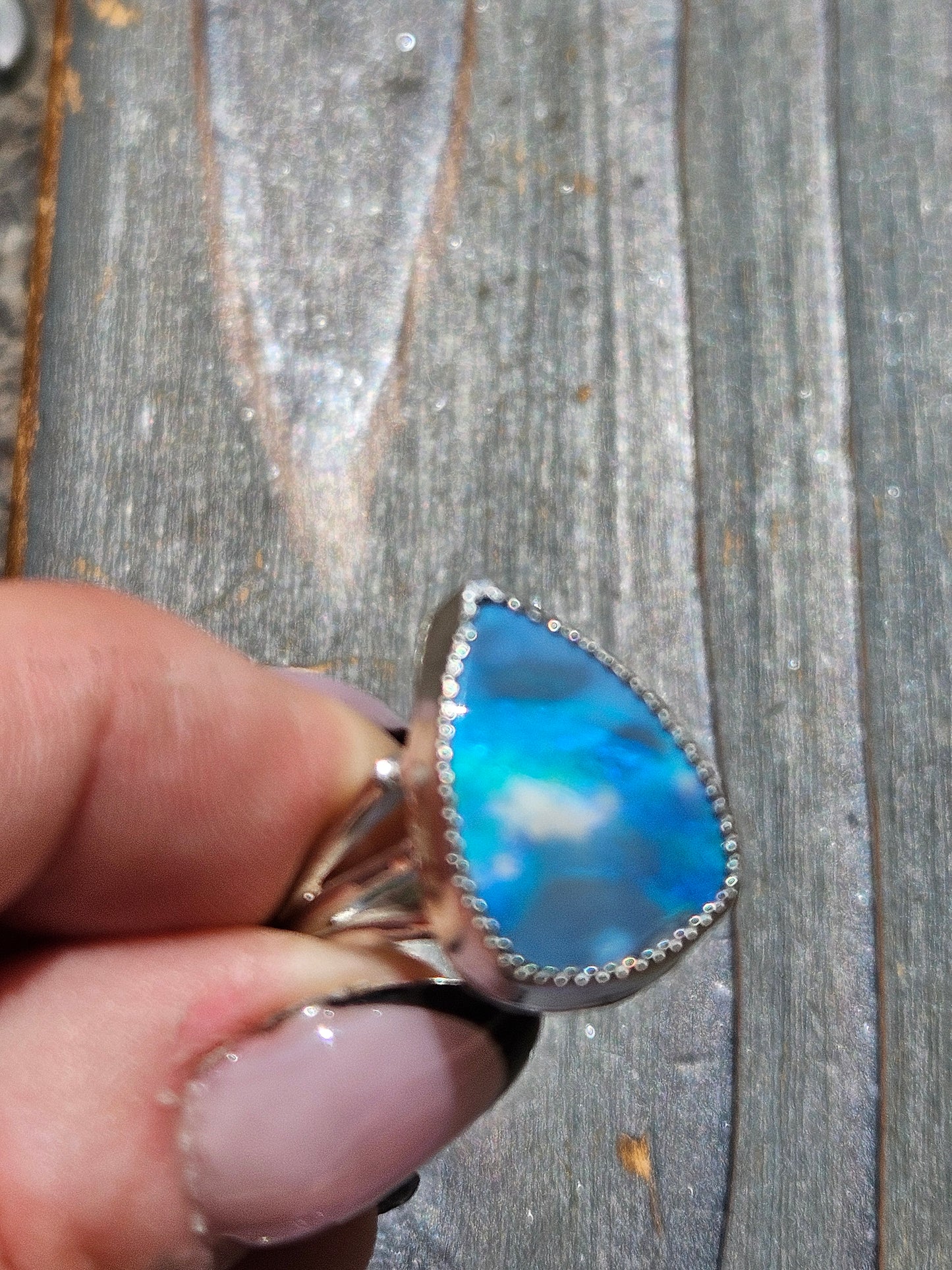 Australian Opal Ring, Size 7