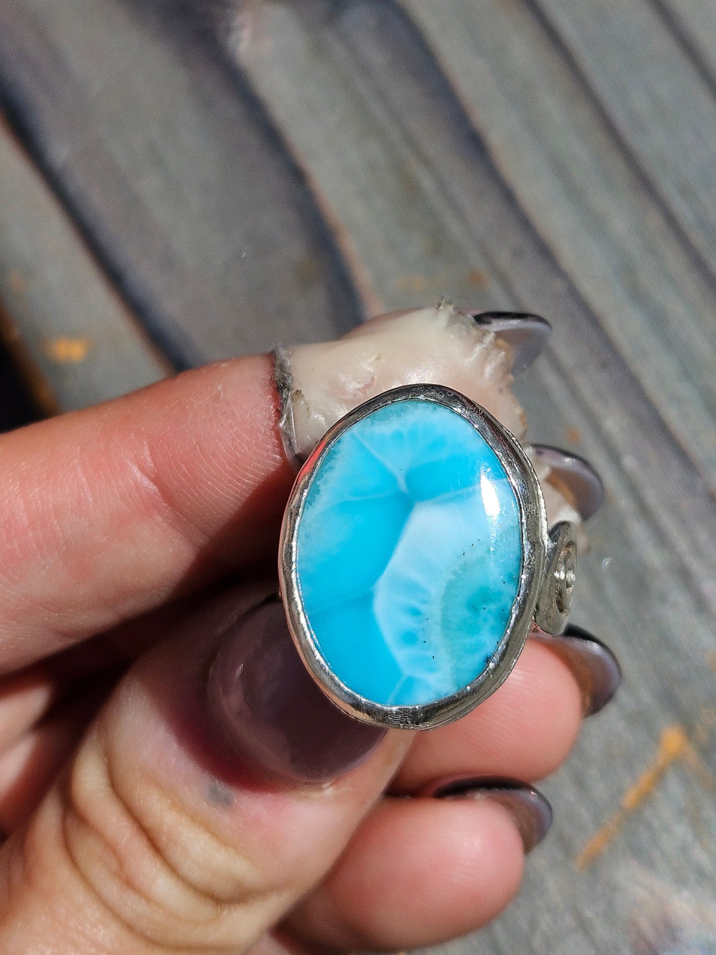 Larimar Ring, Size 8