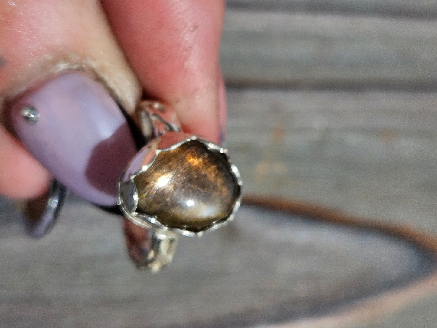 Brown Sapphire Ring, Size 6