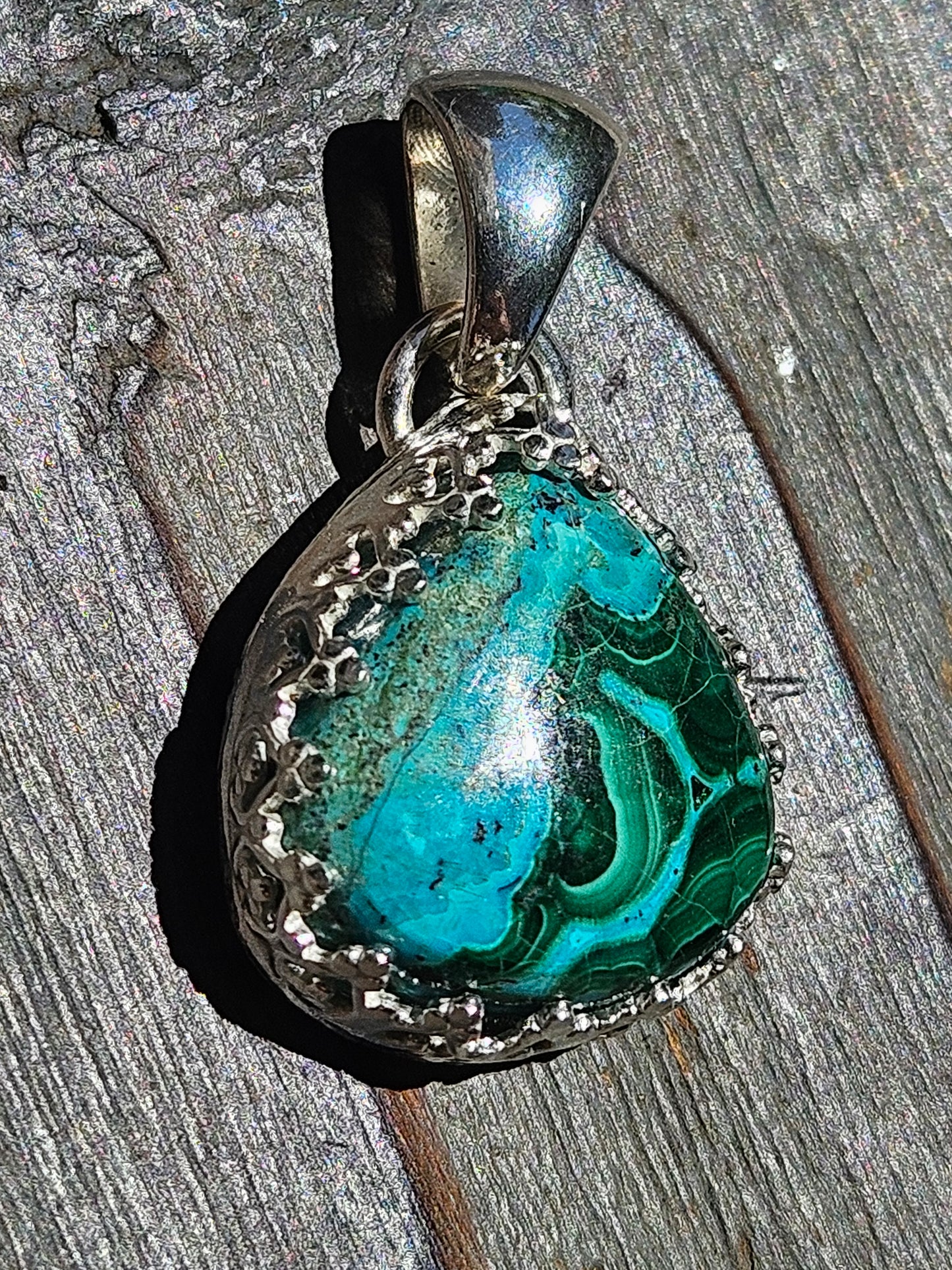 Malachite Chrysocolla Pendant