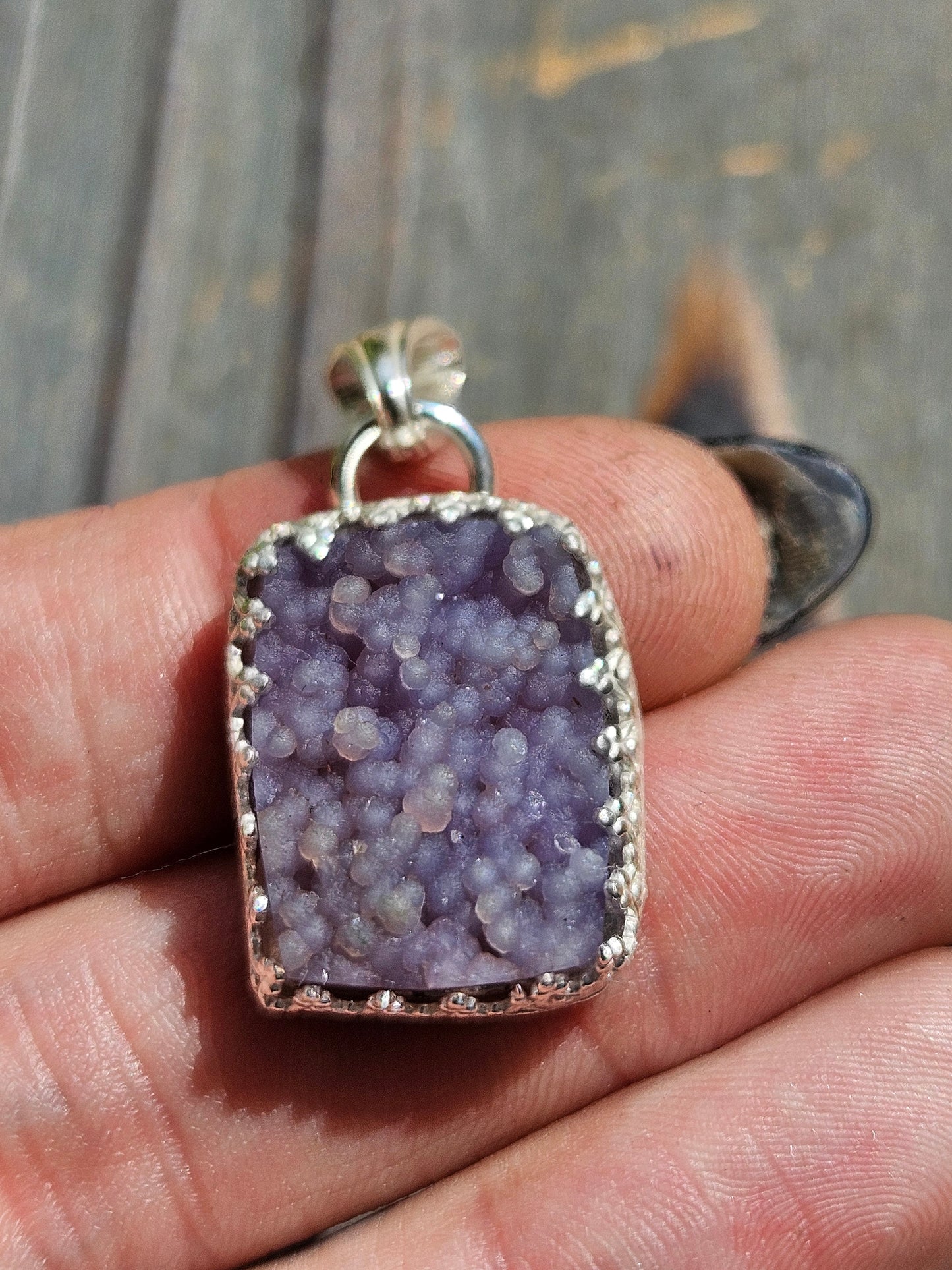 Grape Agate Pendant