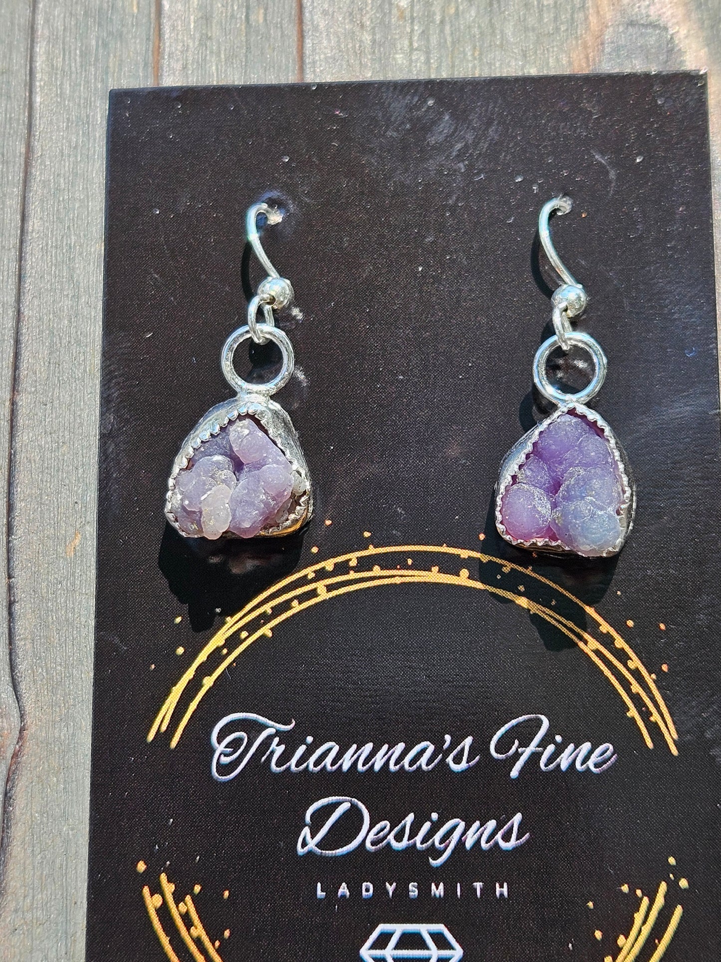 Grape Agate Earrings