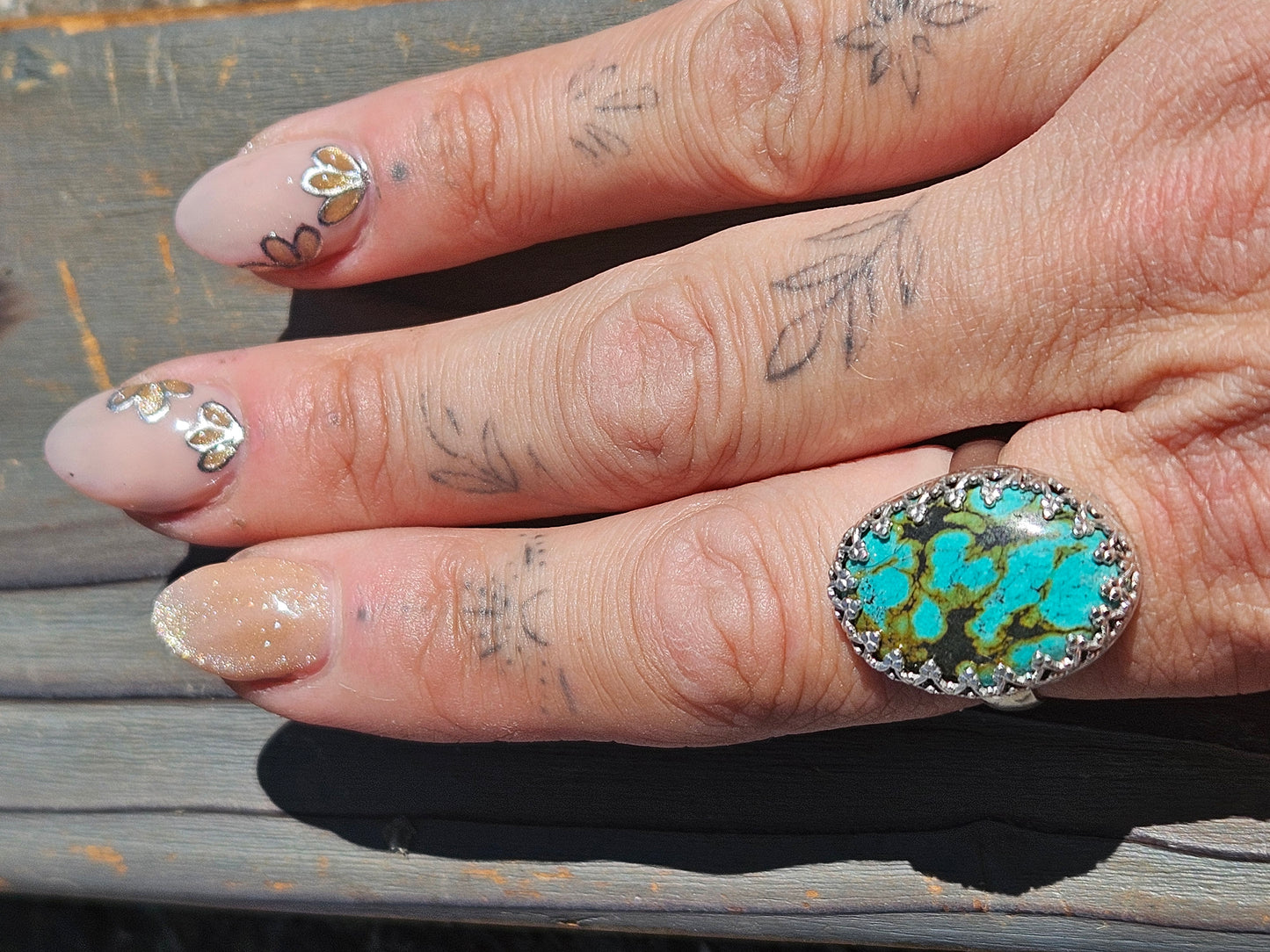 Heubi Turquoise Ring, Size 9