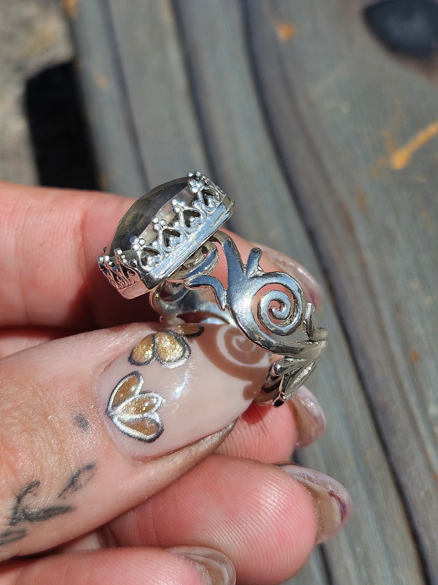 Labradorite Ring, Size 7