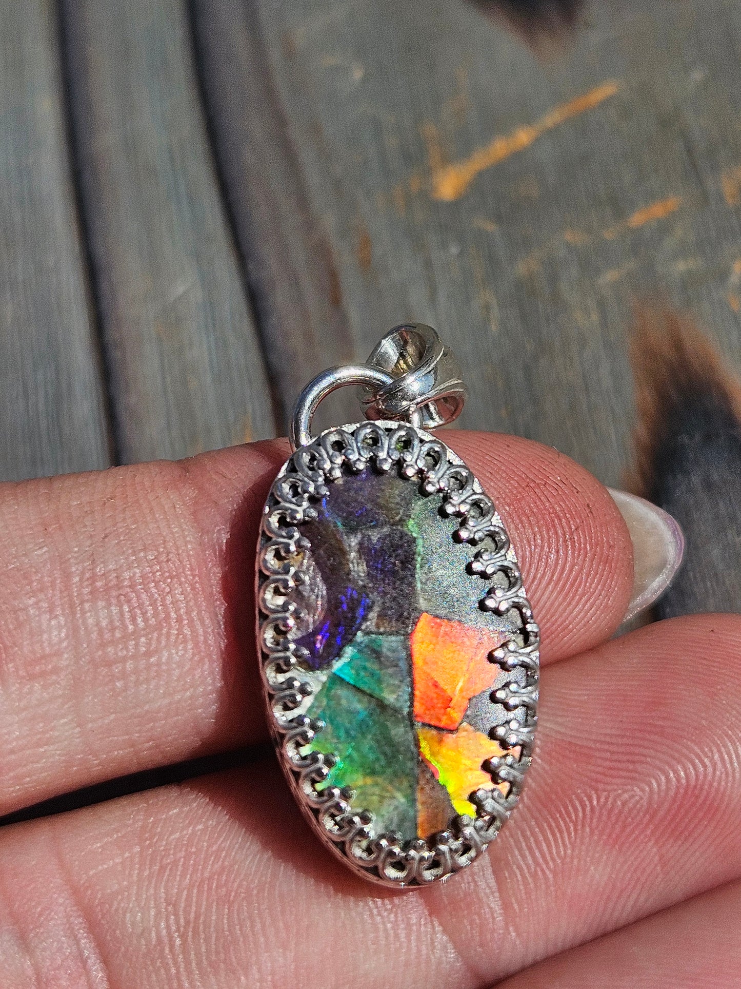 Ammolite Pendant