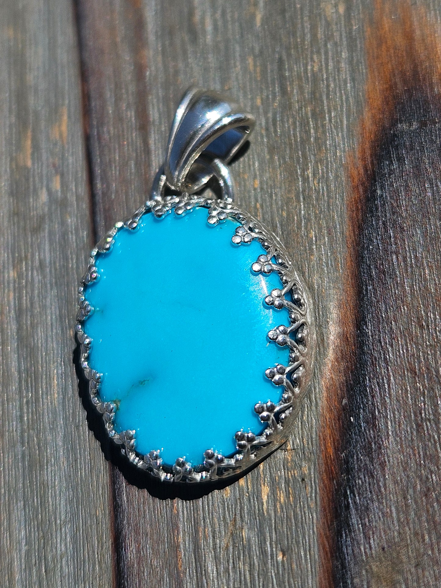 Sleeping Beauty Turquoise Pendant