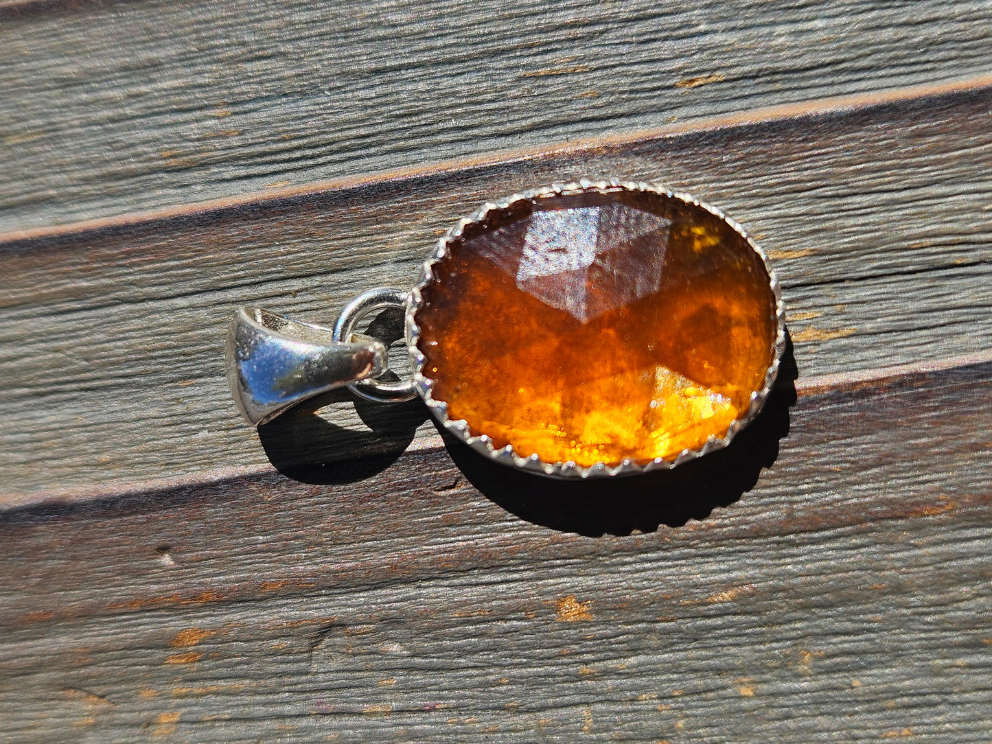 Orange Kyanite Pendant