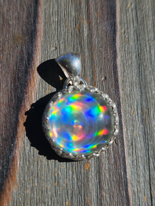 Disco Quartz Pendant