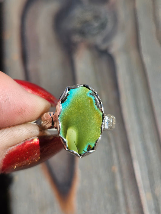 Heubi Turquoise Ring, Size 6