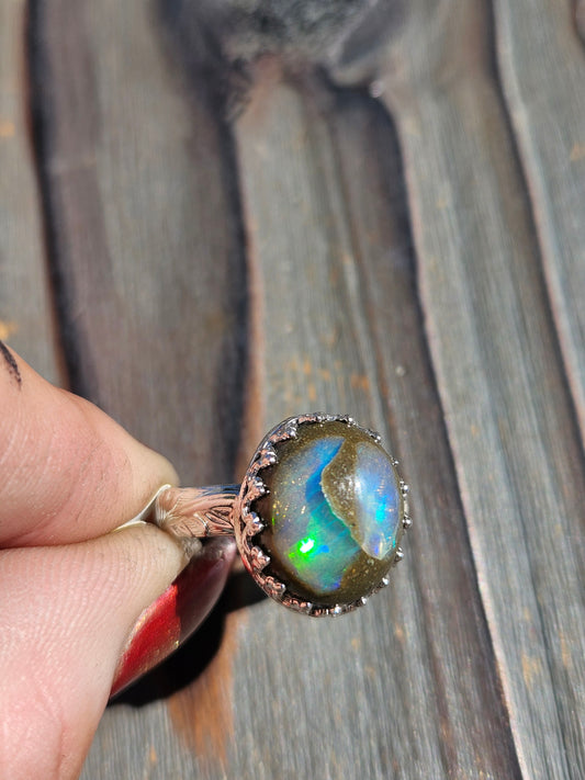Galaxy Opal Ring, Size 8.5