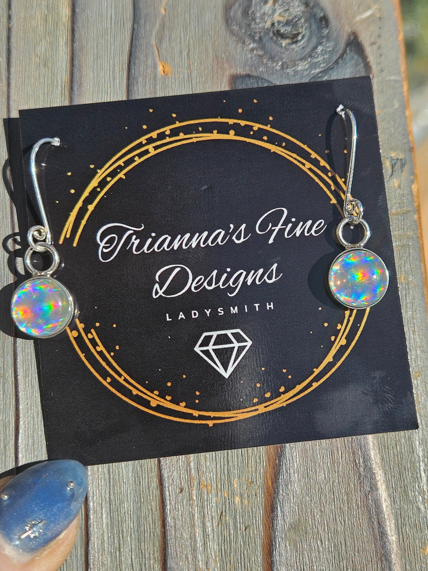 Disco Quartz Earrings