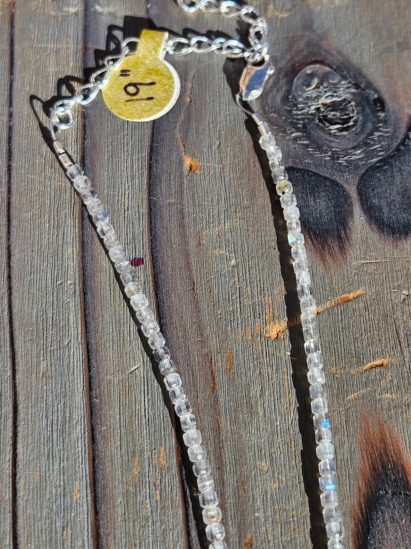 Square Cut Labradorite Micro Mini, 19in