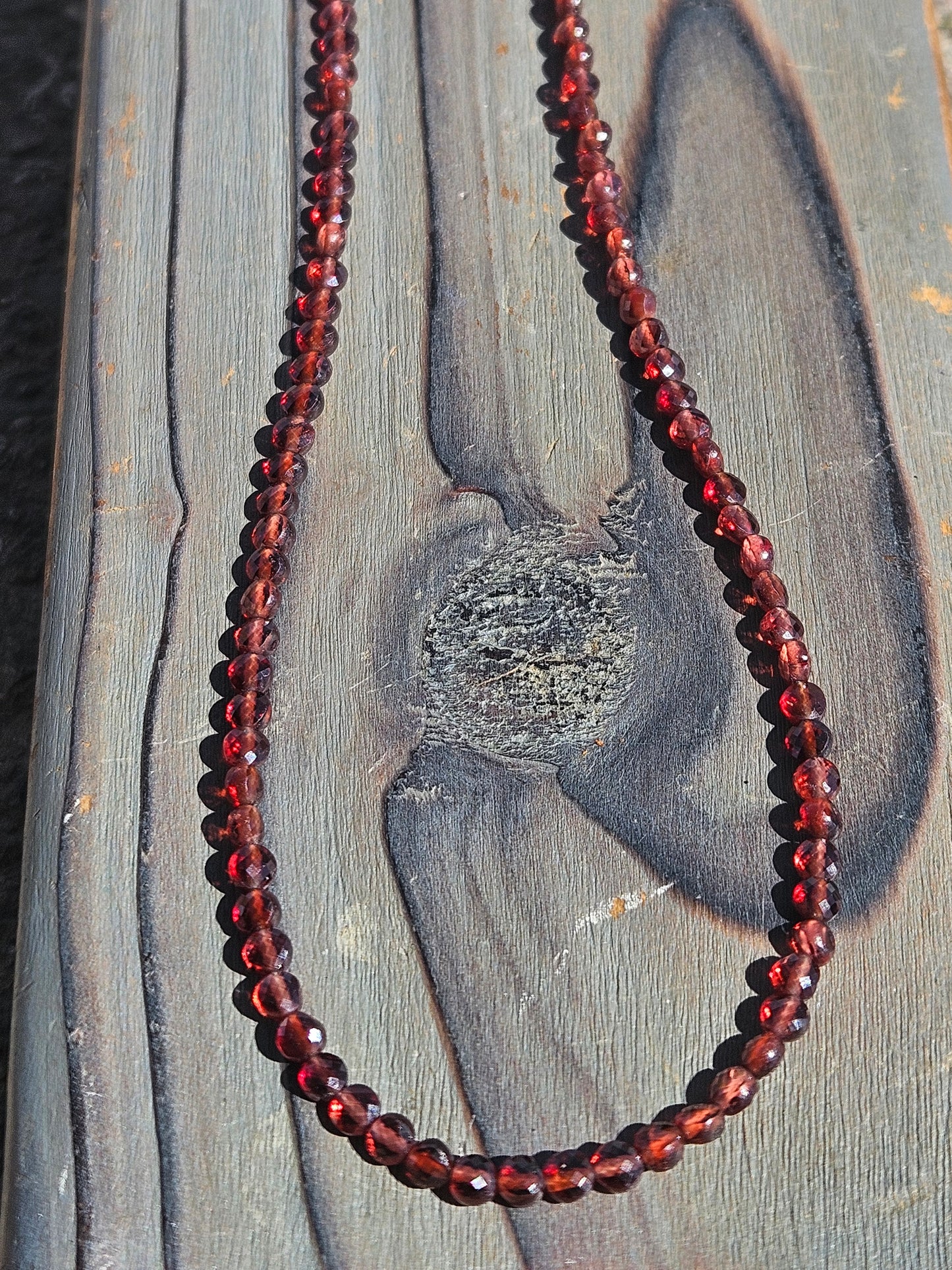 Garnet Necklace, 19in
