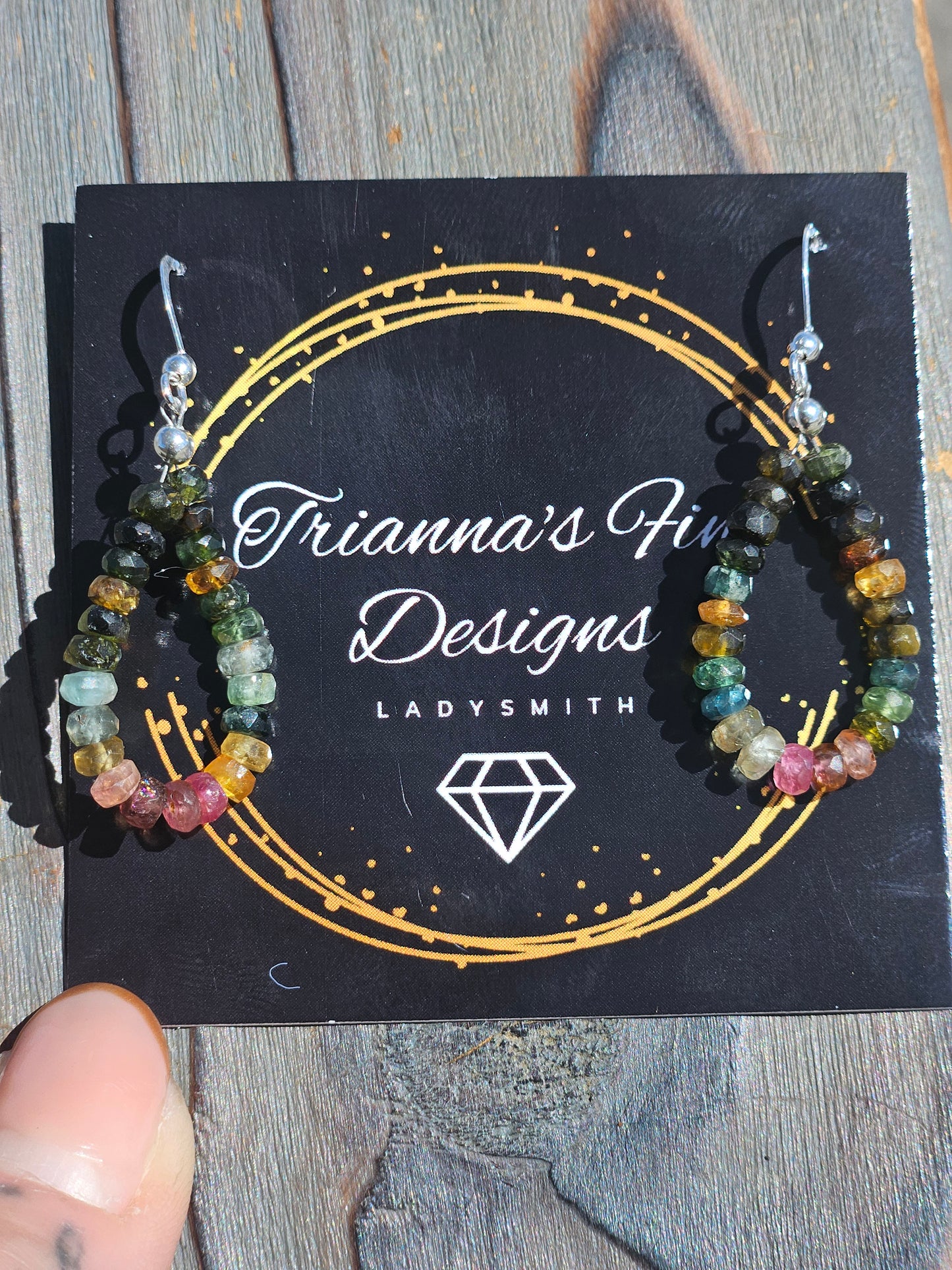 Watermelon Tourmaline Earrings