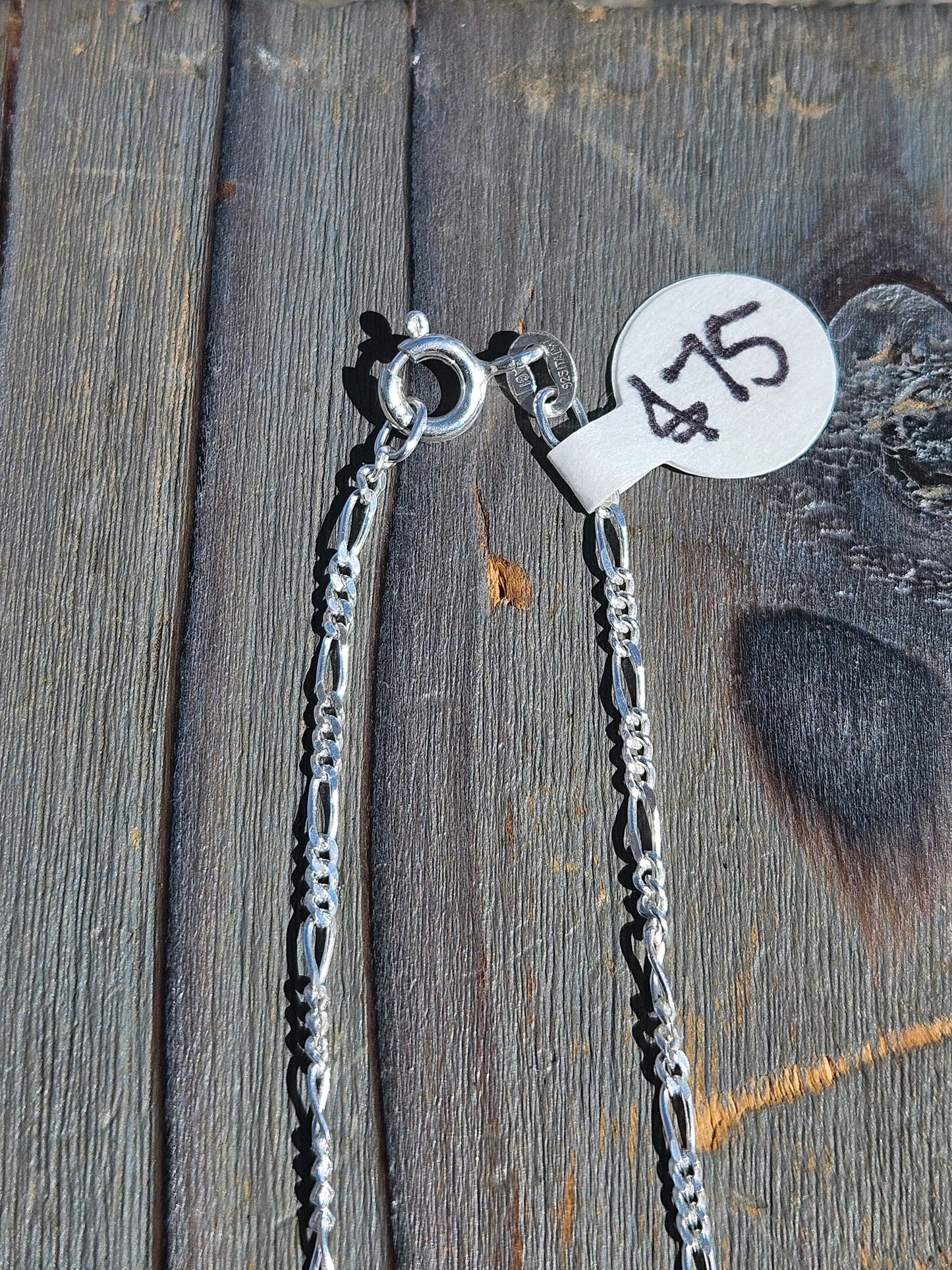 Watermelon Tourmaline Necklace, 18in