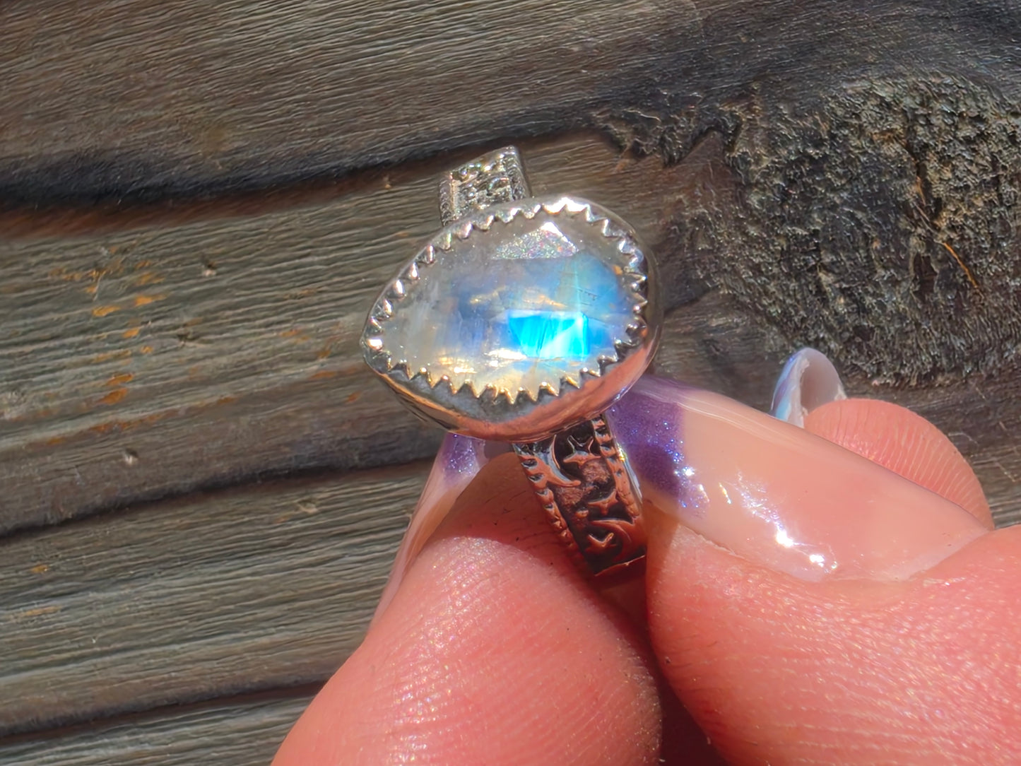 Moonstone Ring, Size 8