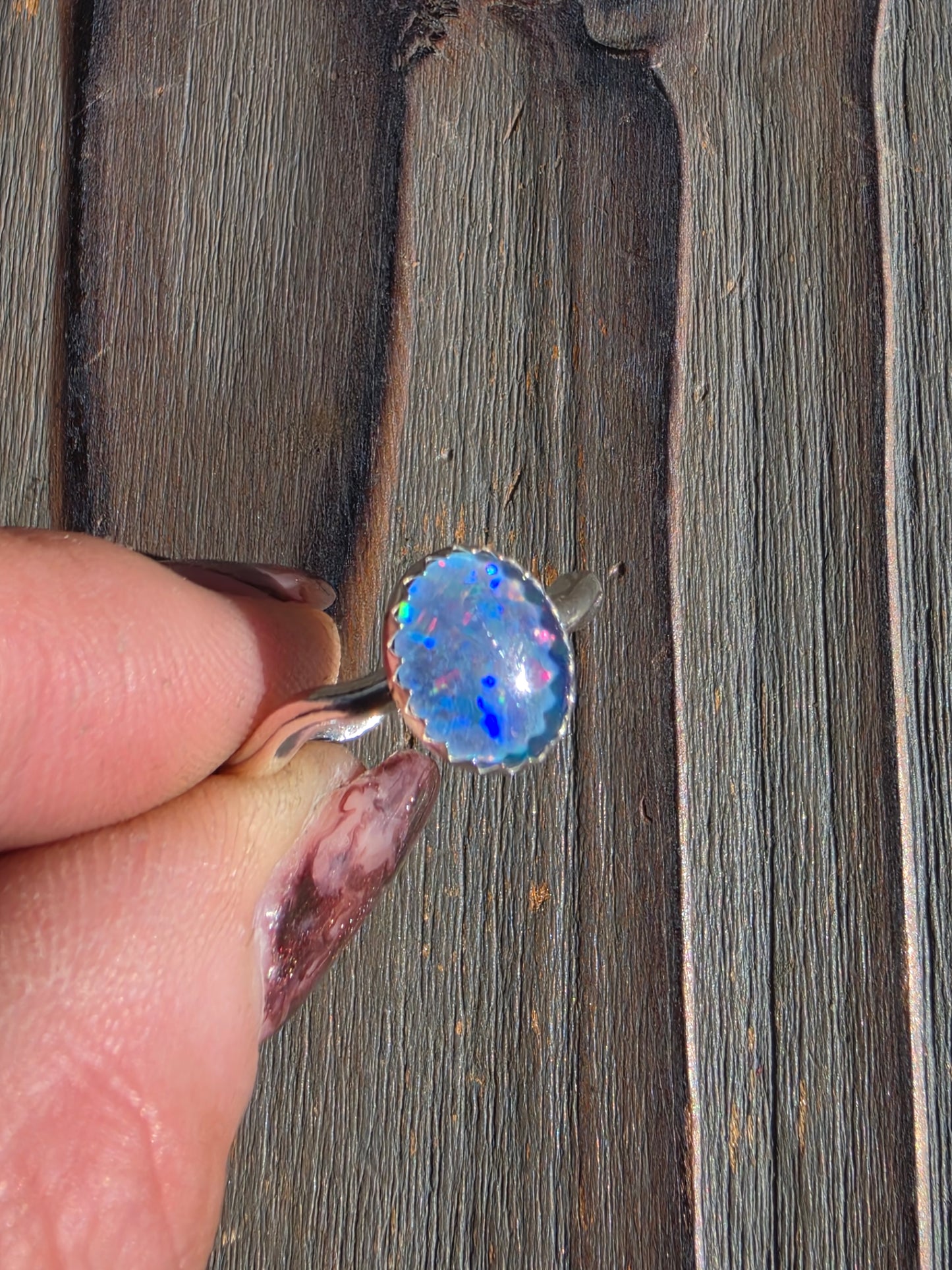 Australian Opal Ring, Size 8