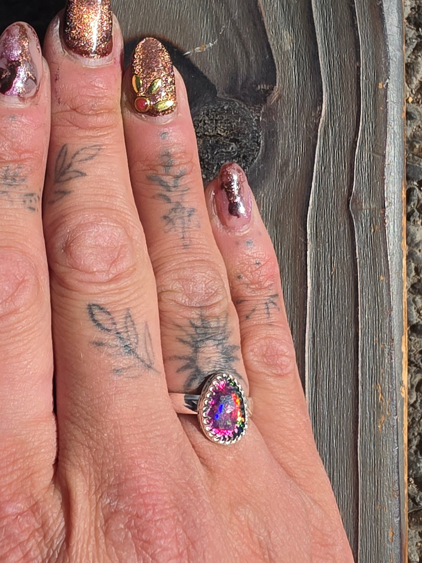 Ethiopian Opal Ring, Size 7