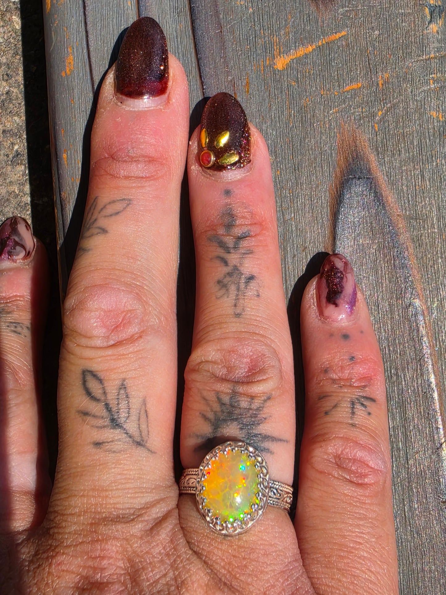 Ethiopian Opal Ring, Size 7