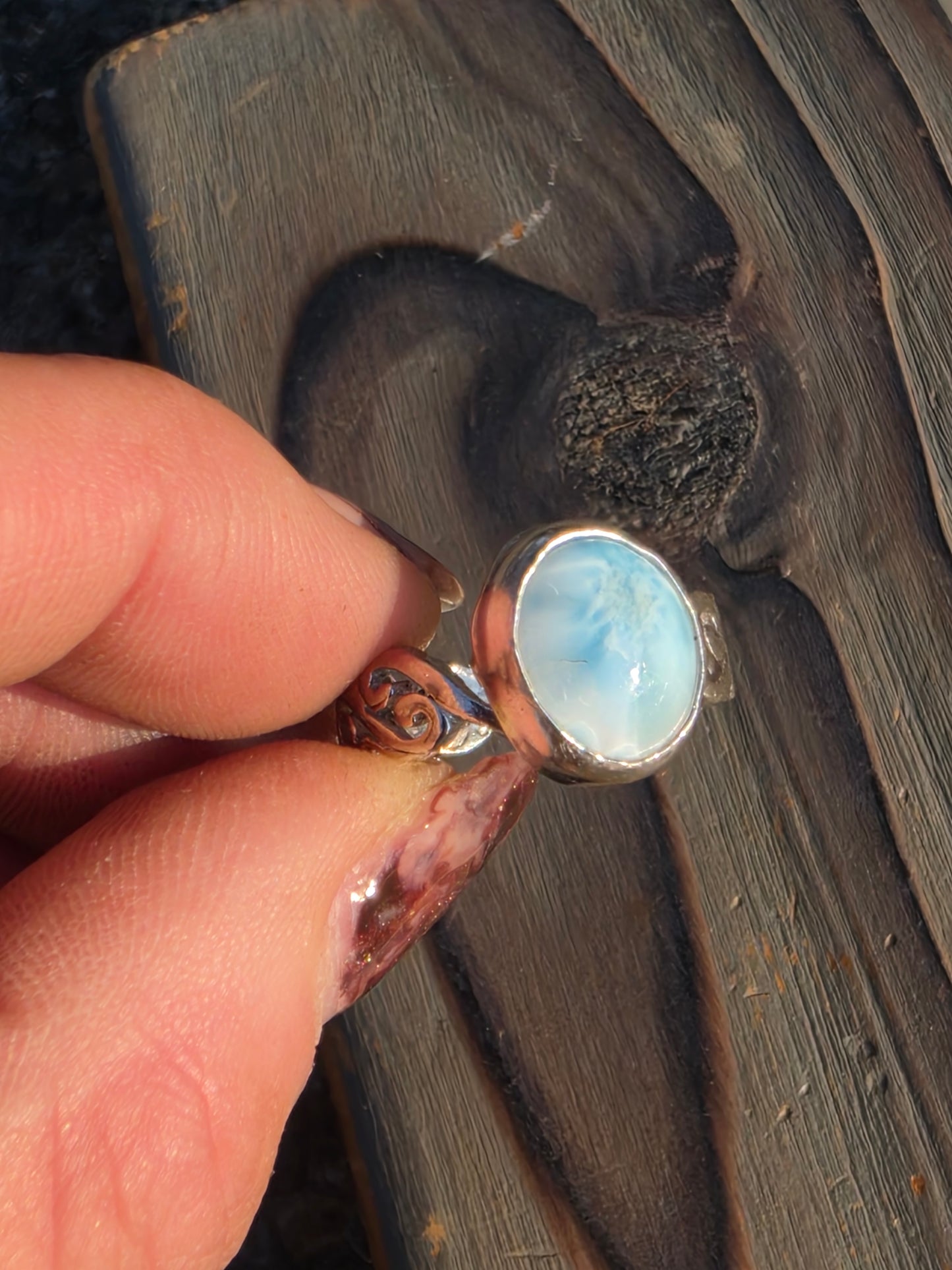 Larimar Ring, Size 7