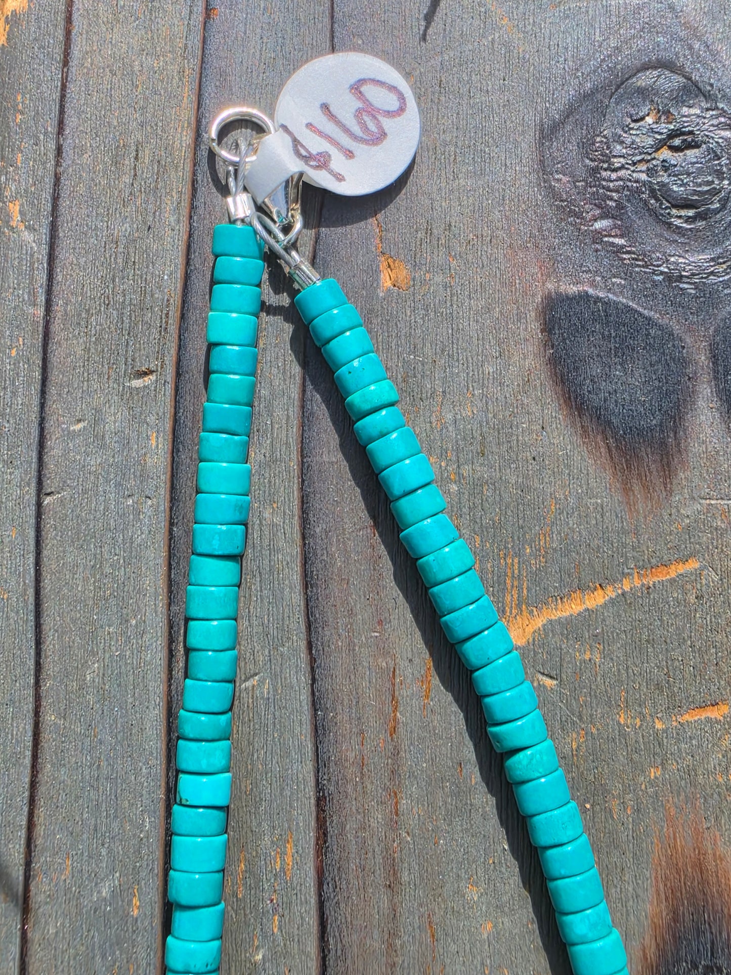 Turquoise Necklace, 17in