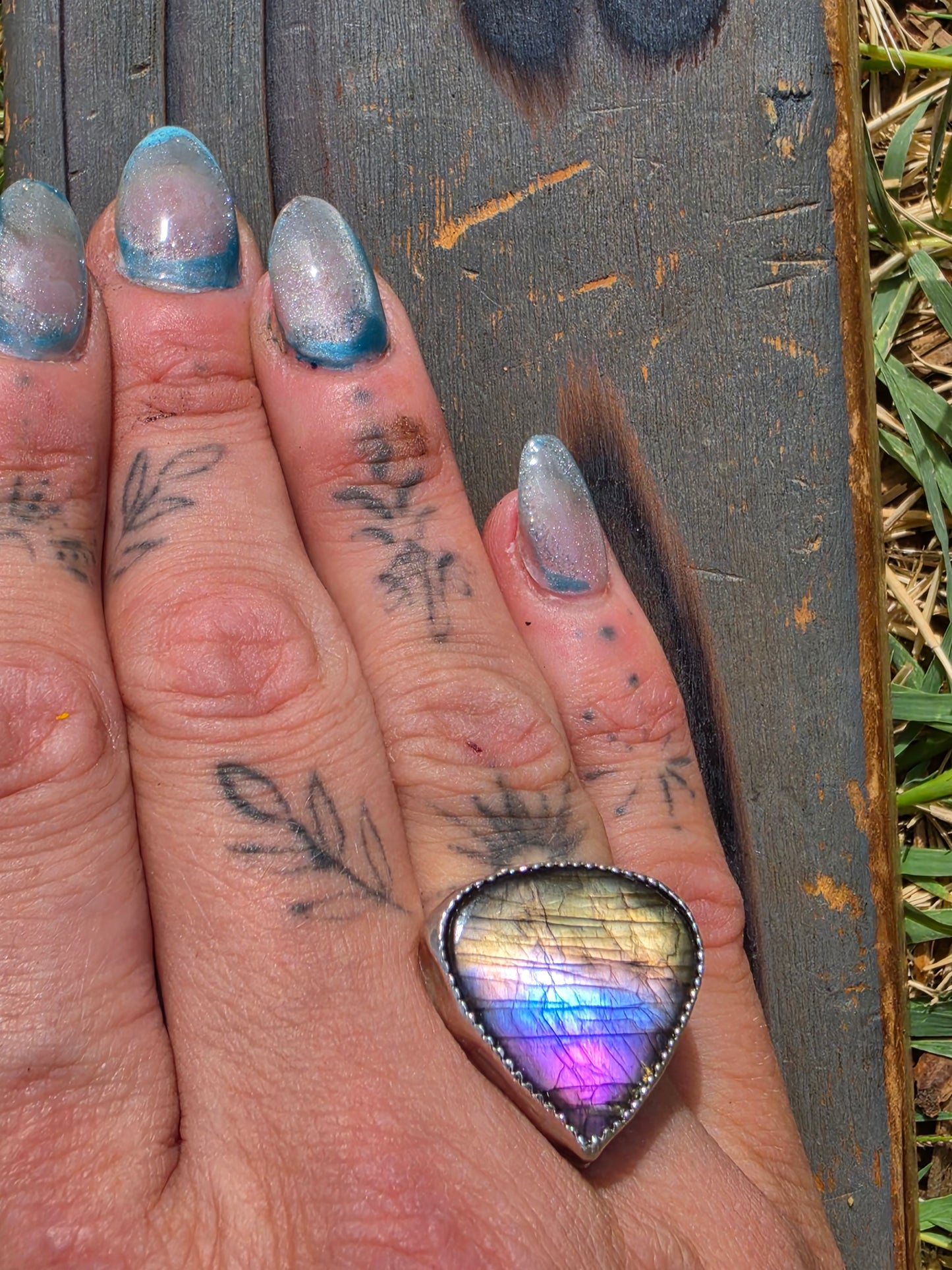 Labradorite Ring, Size 8