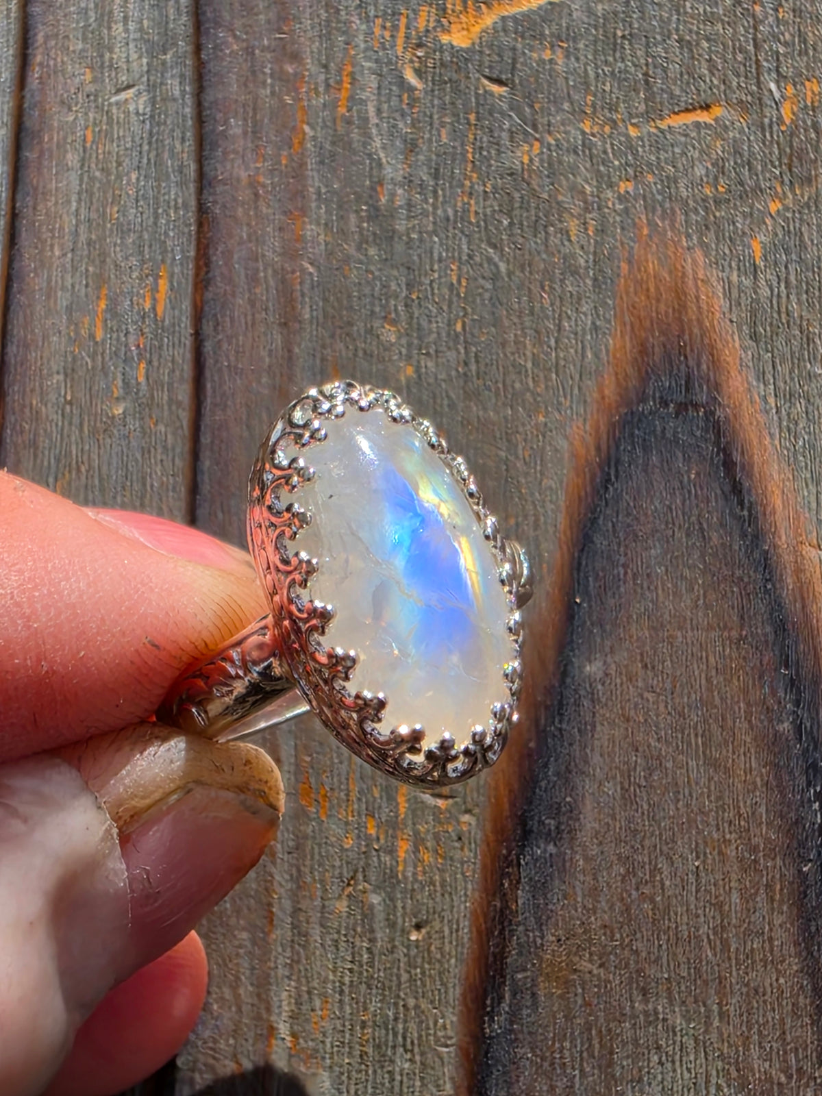 Moonstone Ring, Size 6.5