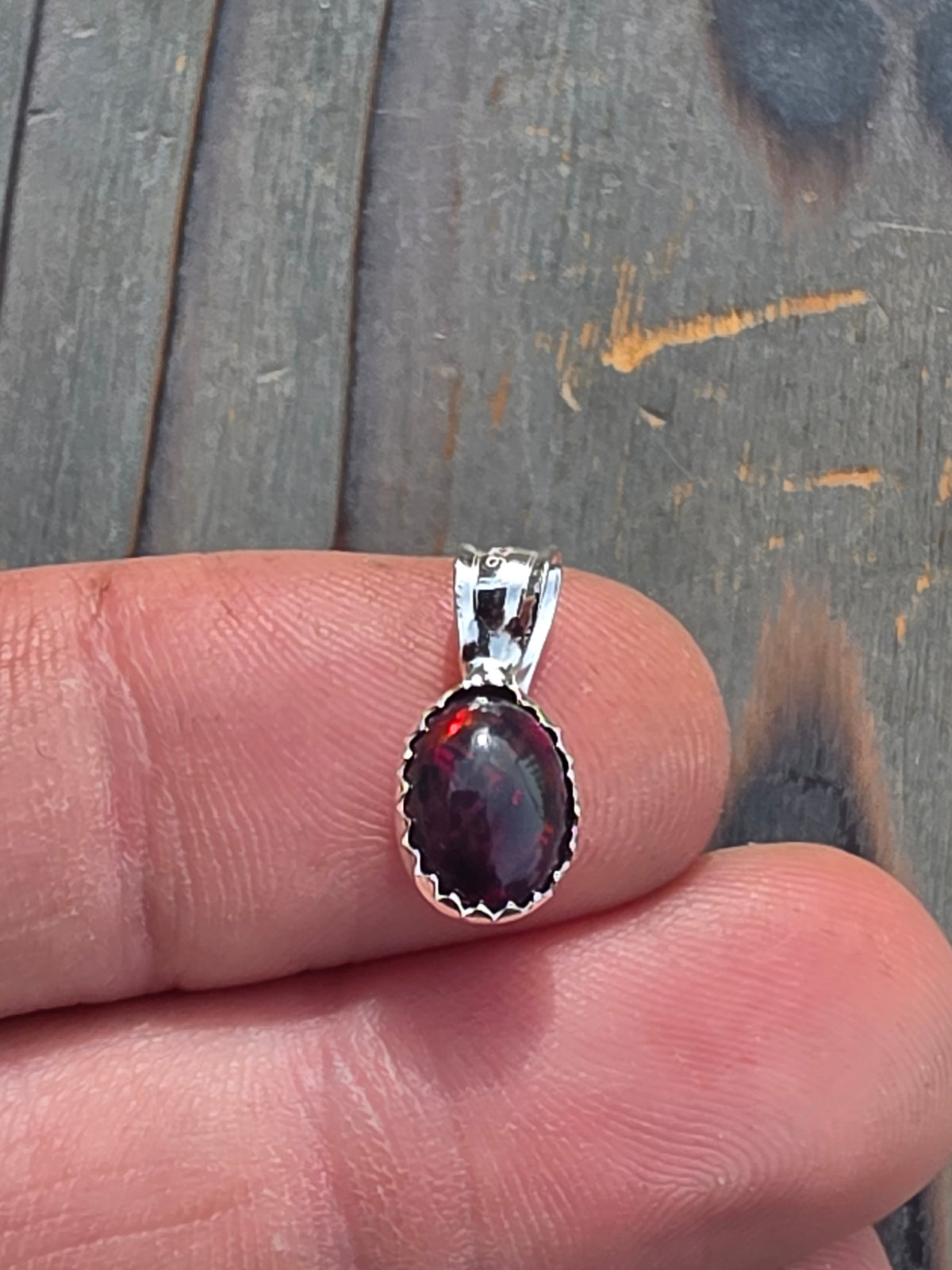 Mini Black Opal Pendant