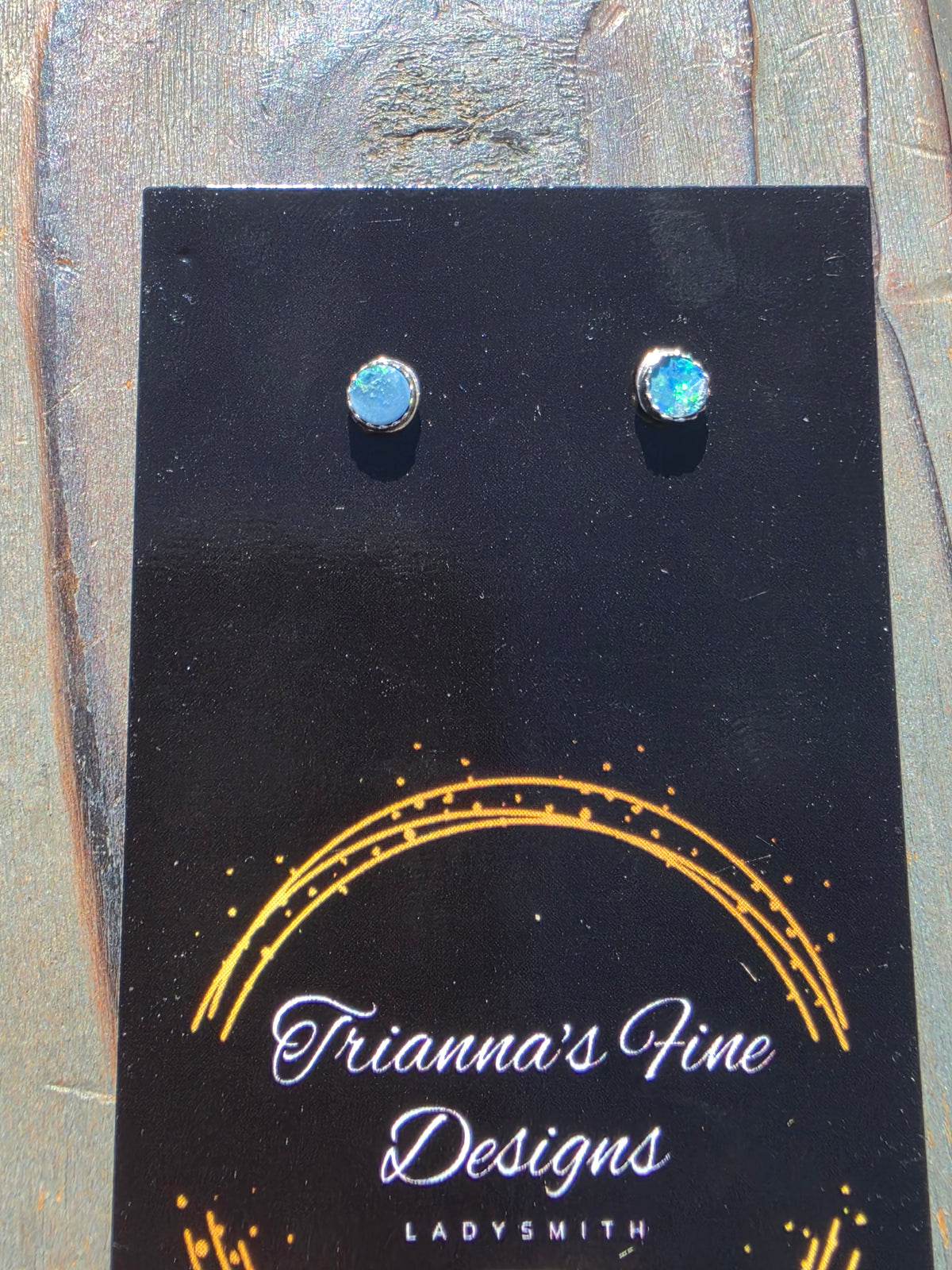 Australian Opal Stud Earrings