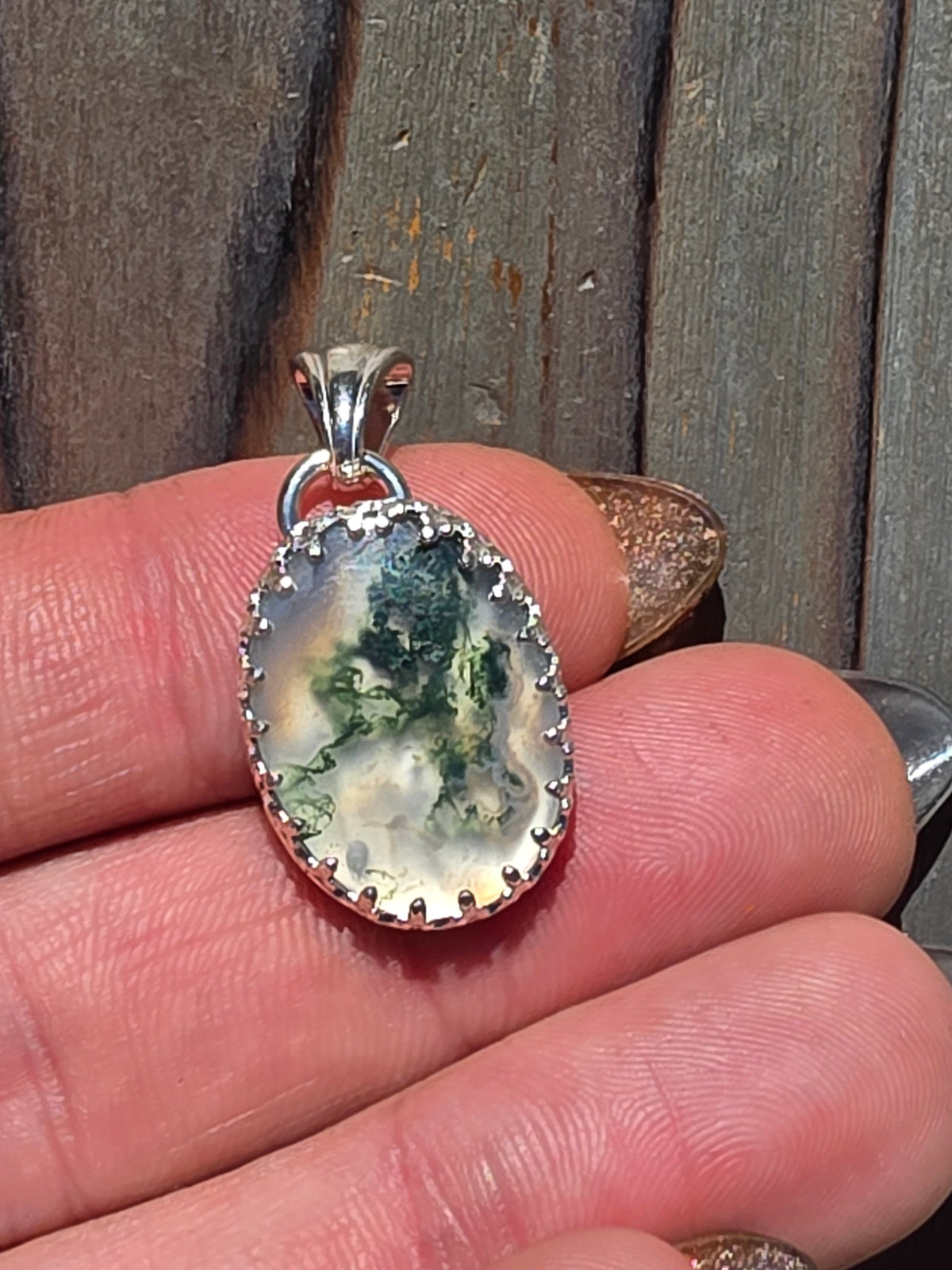 Moss Agate Pendant