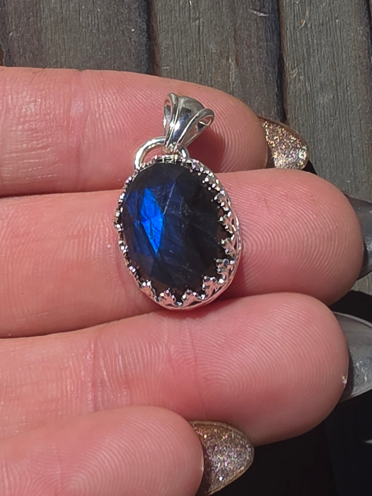 Indigo Blue Labradorite Pendant