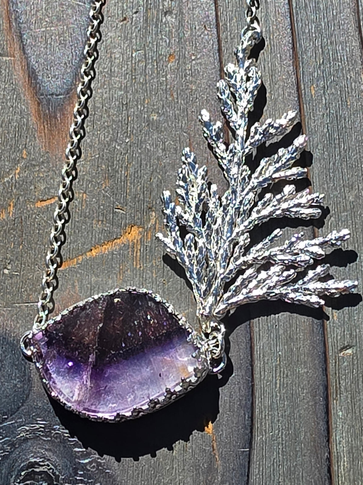 Super 7 Cedar Necklace, 17.5in