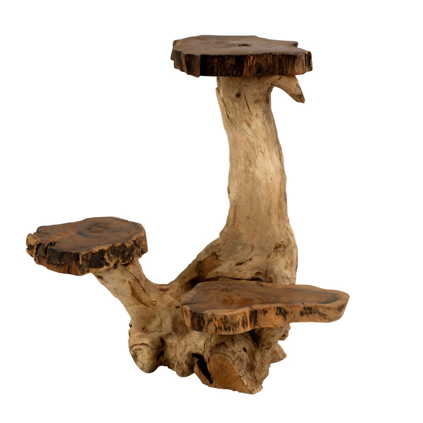3 LEVEL WOOD DISPLAY
