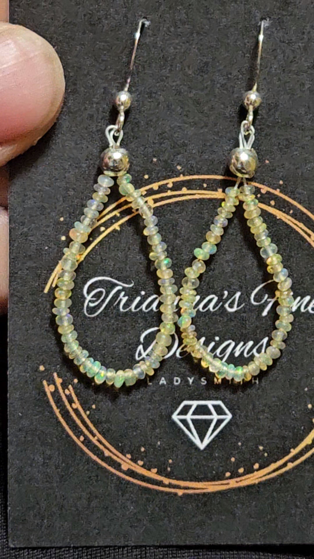 Ethiopian Opal Chandelier Earrings