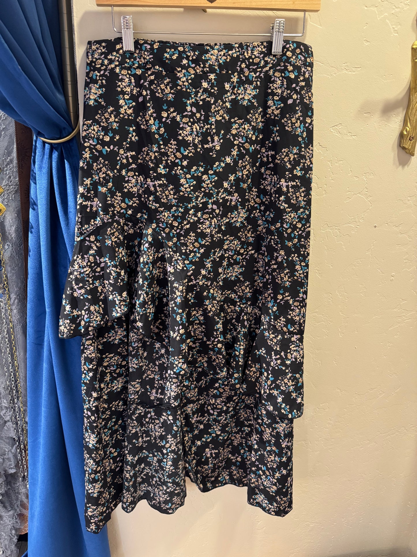 Floral Ruffle Skirt