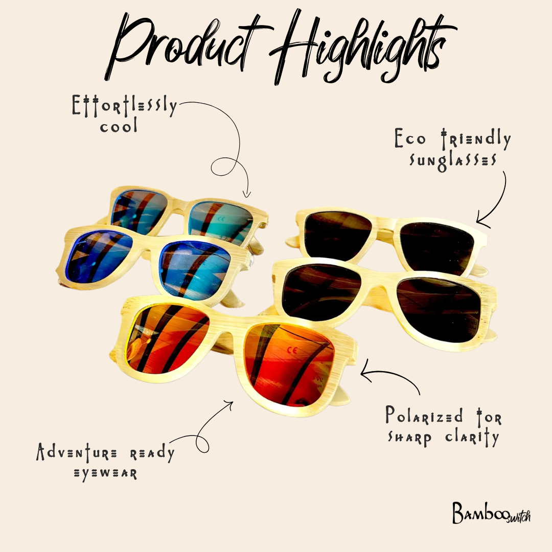Polarized Bamboo Sunglasses