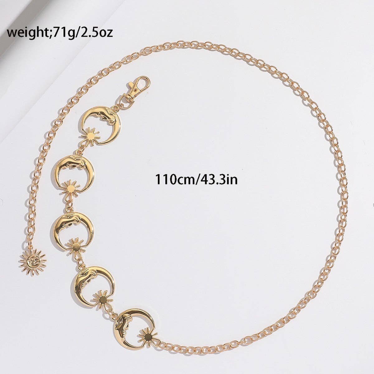 Retro Metal Pendant Waist Chain