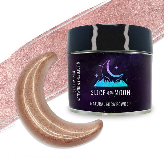 Pink Bronze Mica Glitter Powder | Natural Mineral Pigment