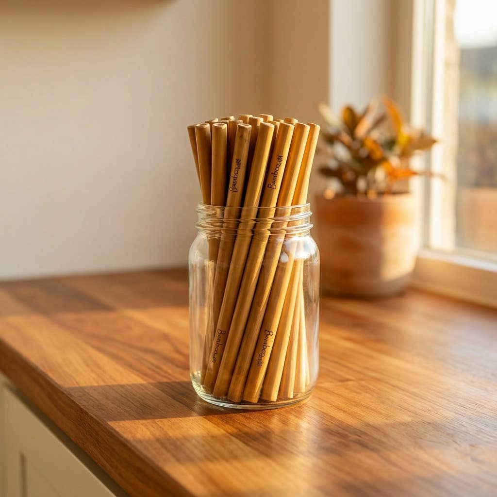 Bulk Individual Bamboo Straws | Travel Bestseller