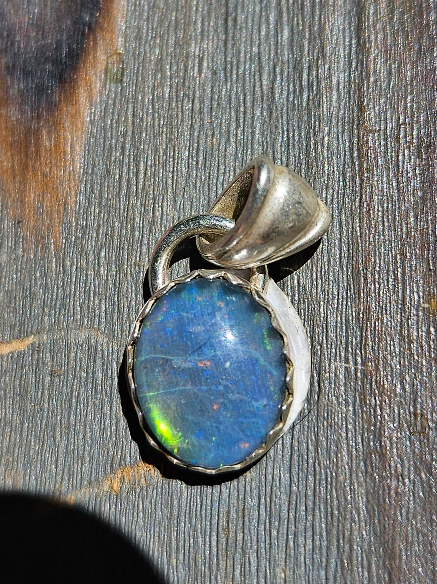 "Lucky" Coober Pedy Opal Pendant