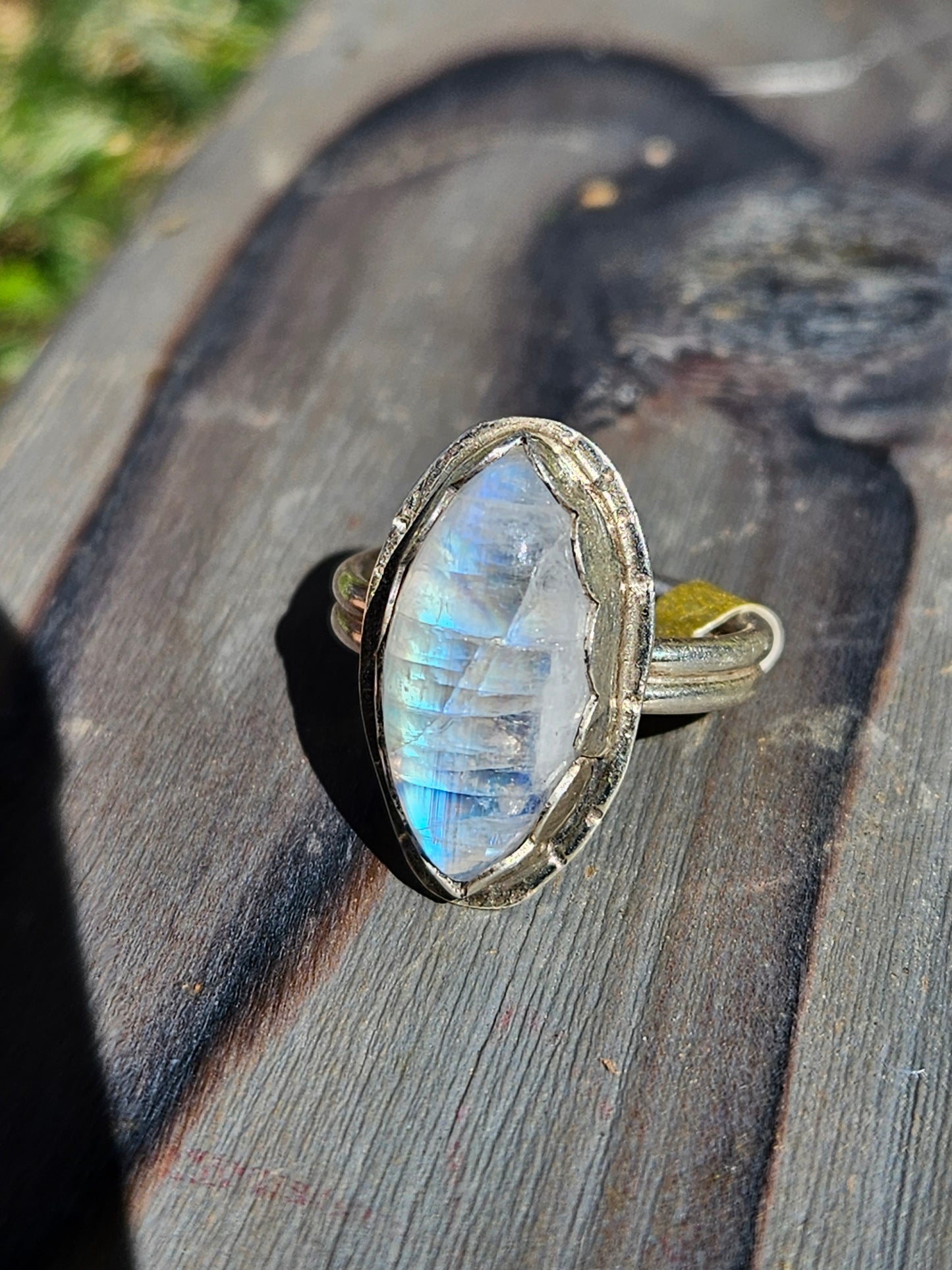 "Power" Moonstone Ring, Size 5