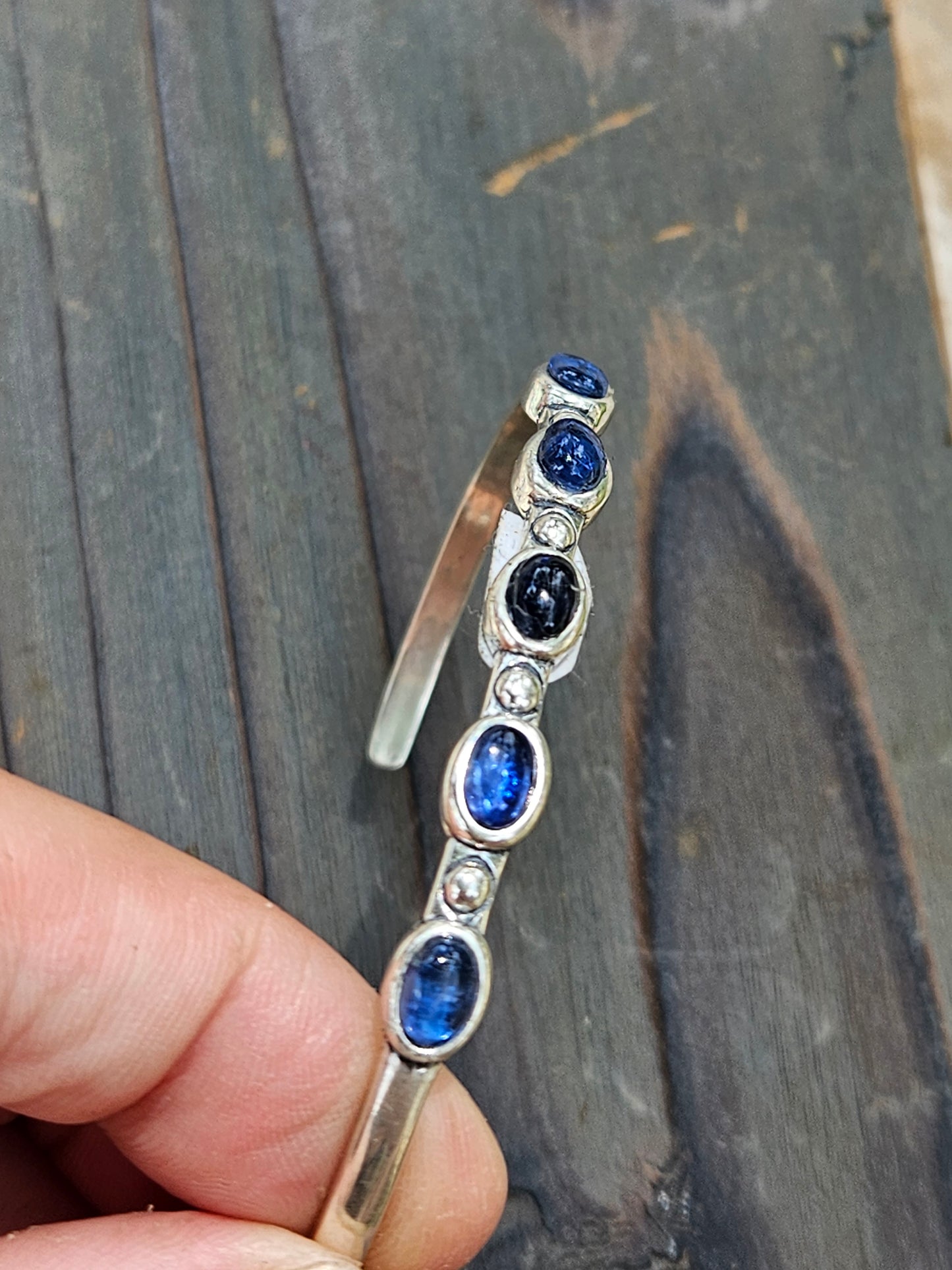 Blue Kyanite Cuff Bracelet