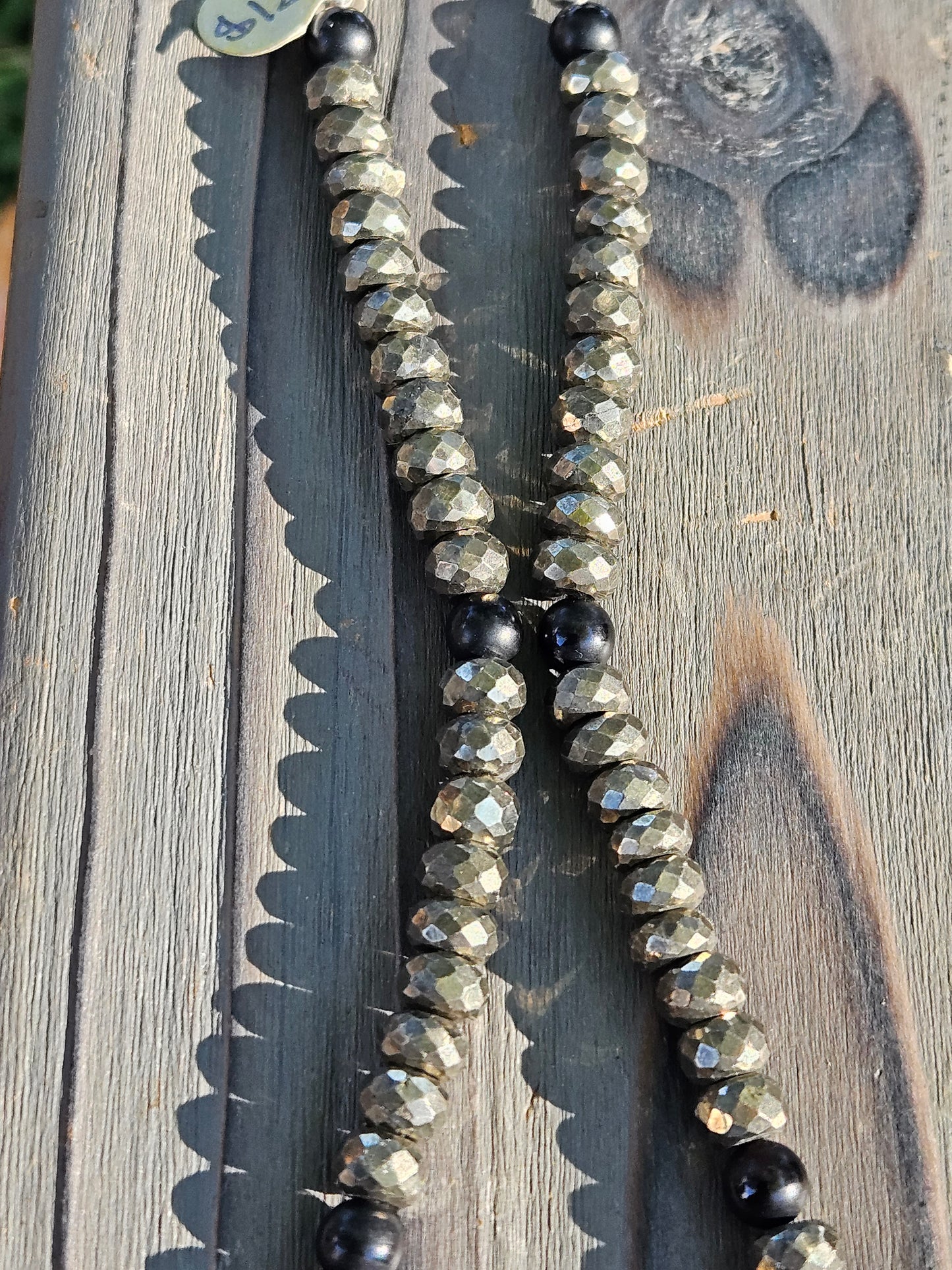 Pyrite and Onyx Necklace