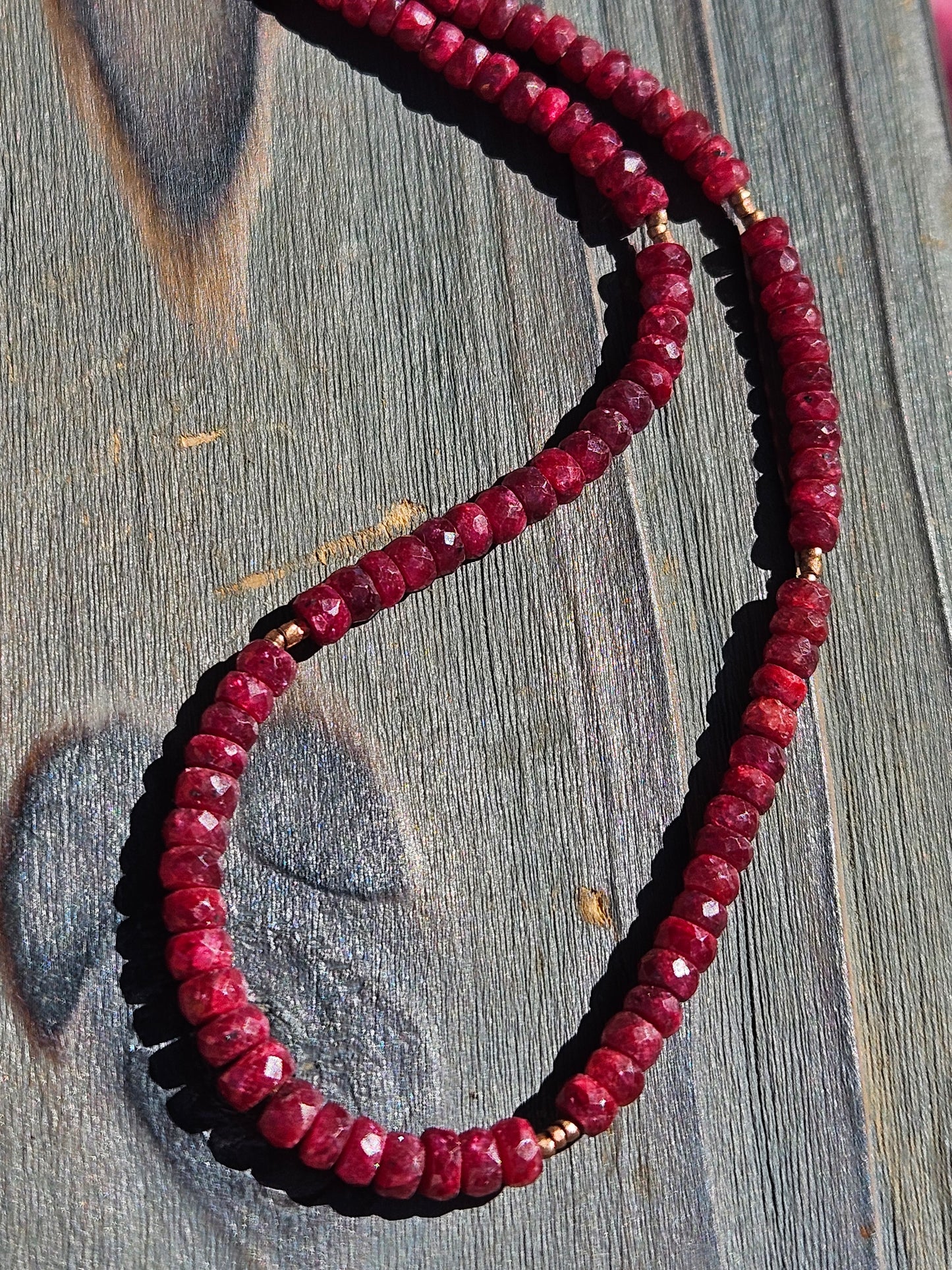 Ruby and Copper Necklace