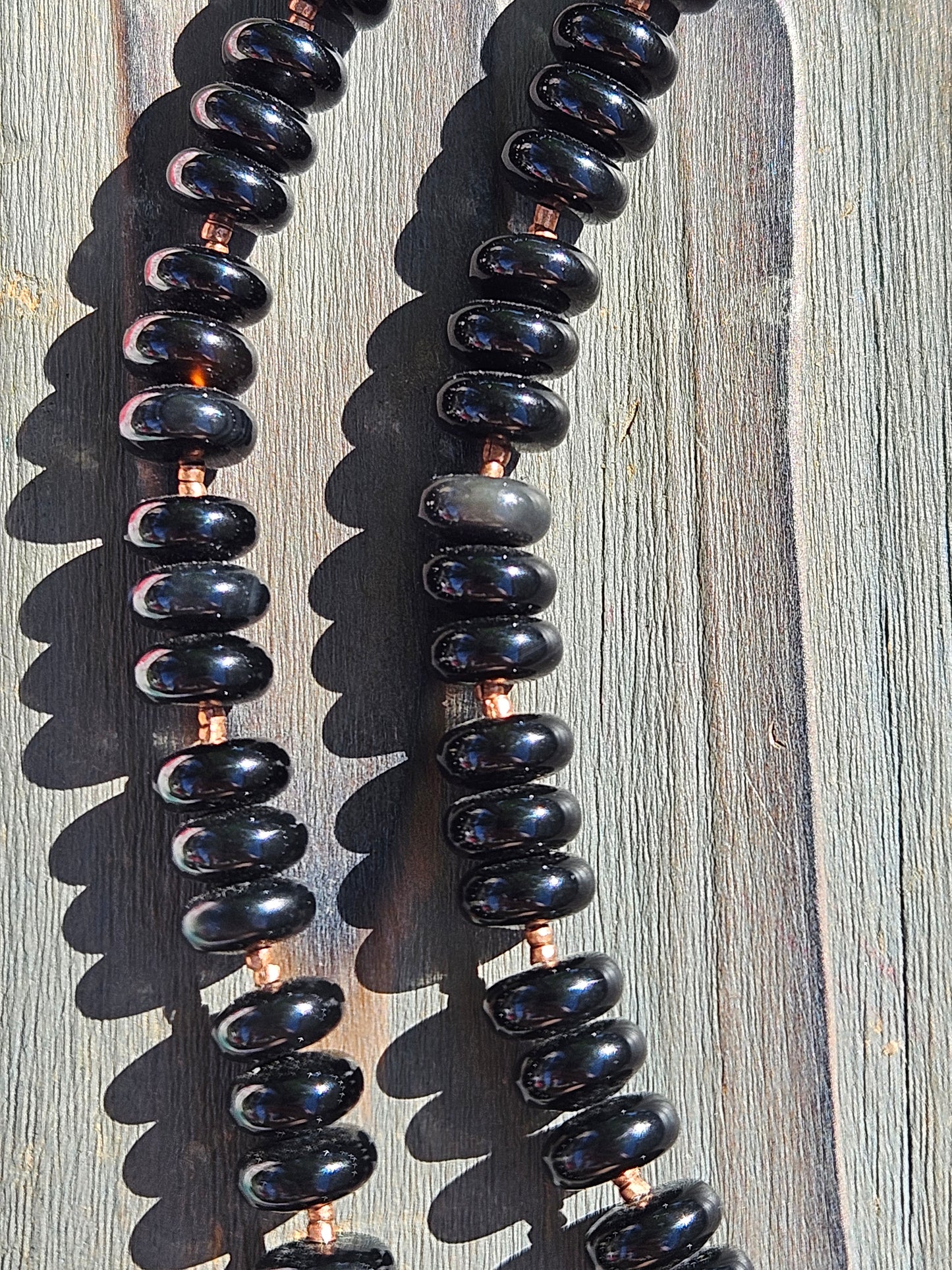 Black Onyx and Copper Necklace
