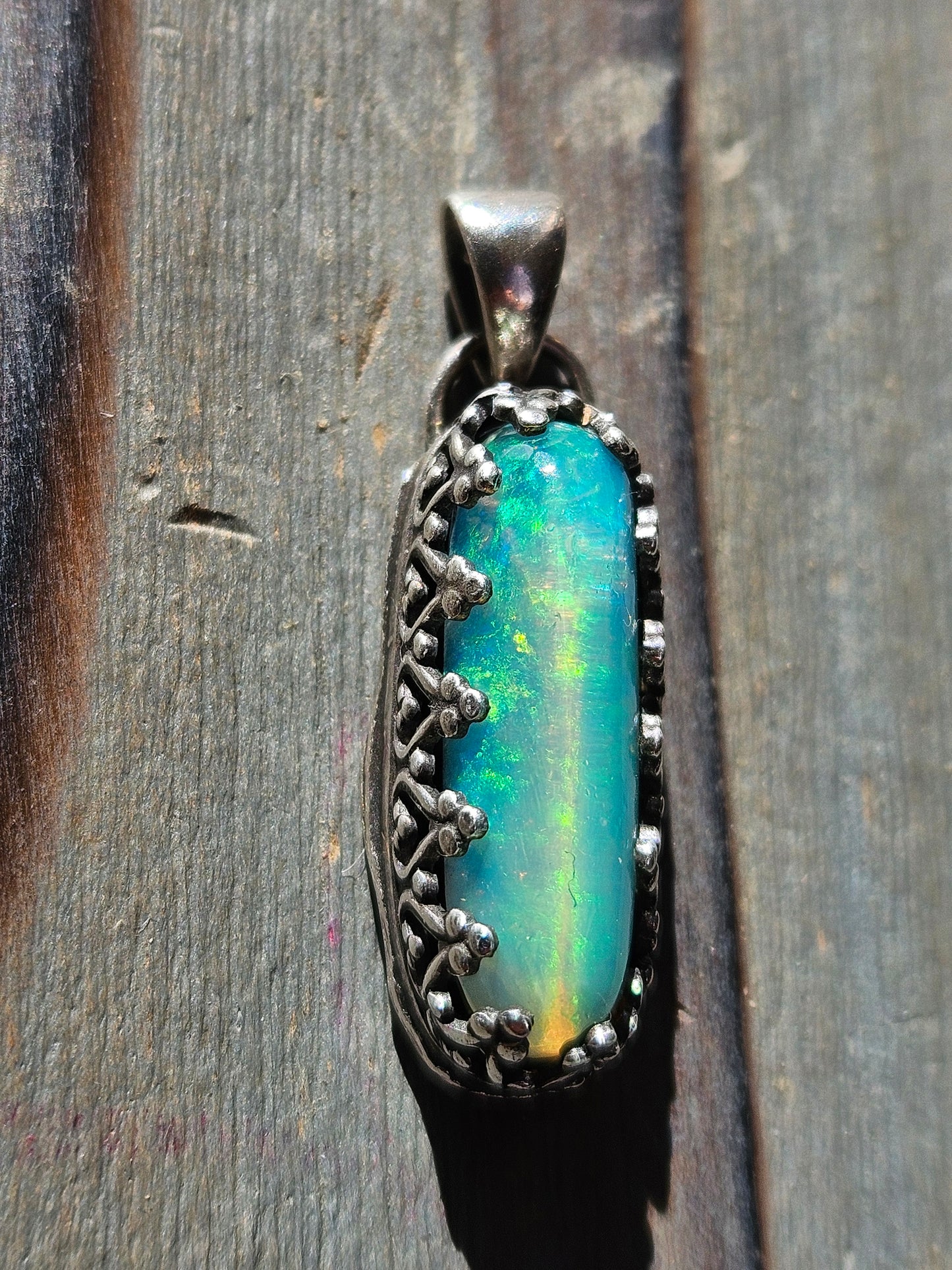 "Pill to Happiness" Opal Pendant