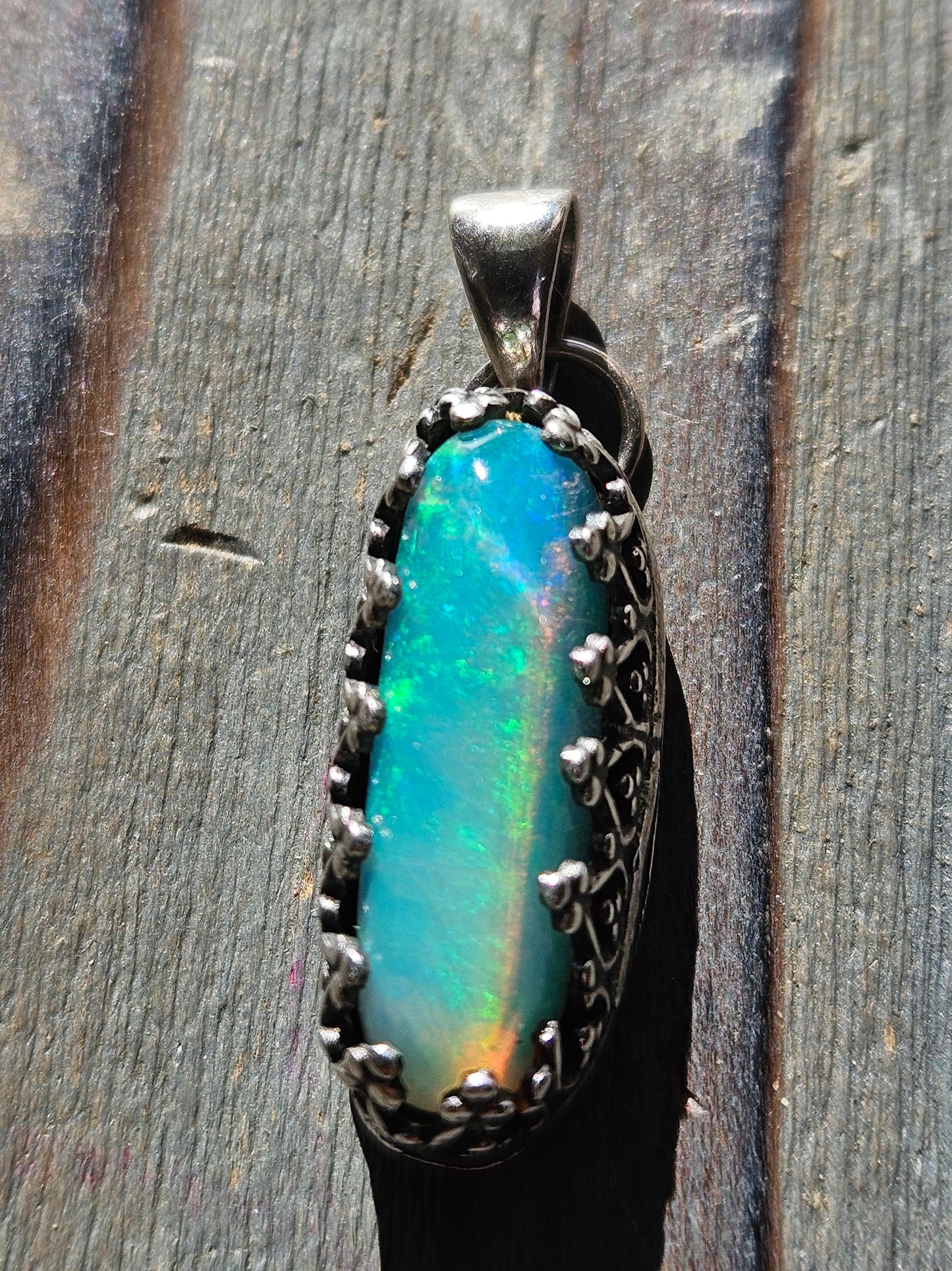 "Pill to Happiness" Opal Pendant